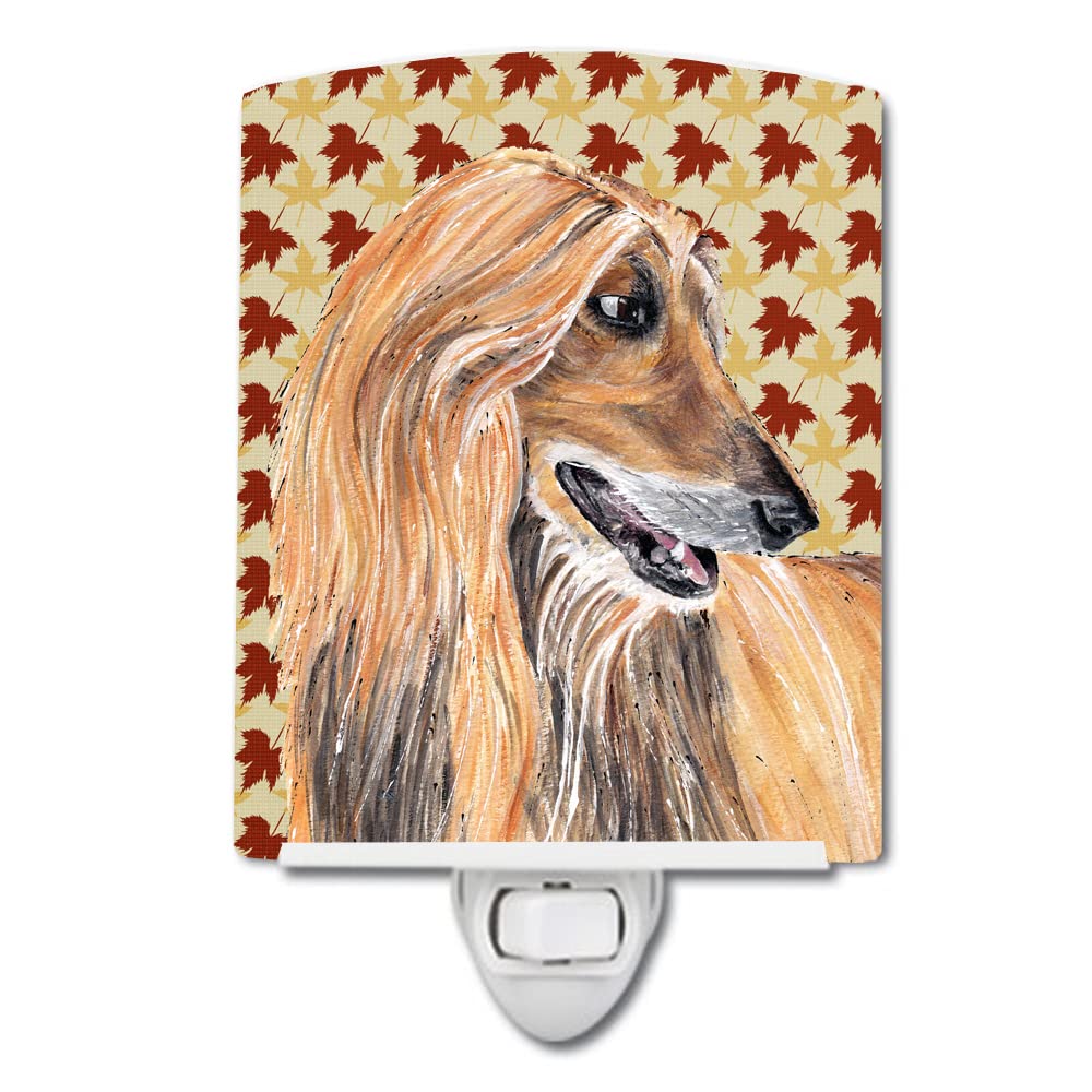 Carolines Treasures Ceramic Night Light, Afghan Hound Design, UL-Certified, 6x4x3in, Multicolor, Model SC9504CNL