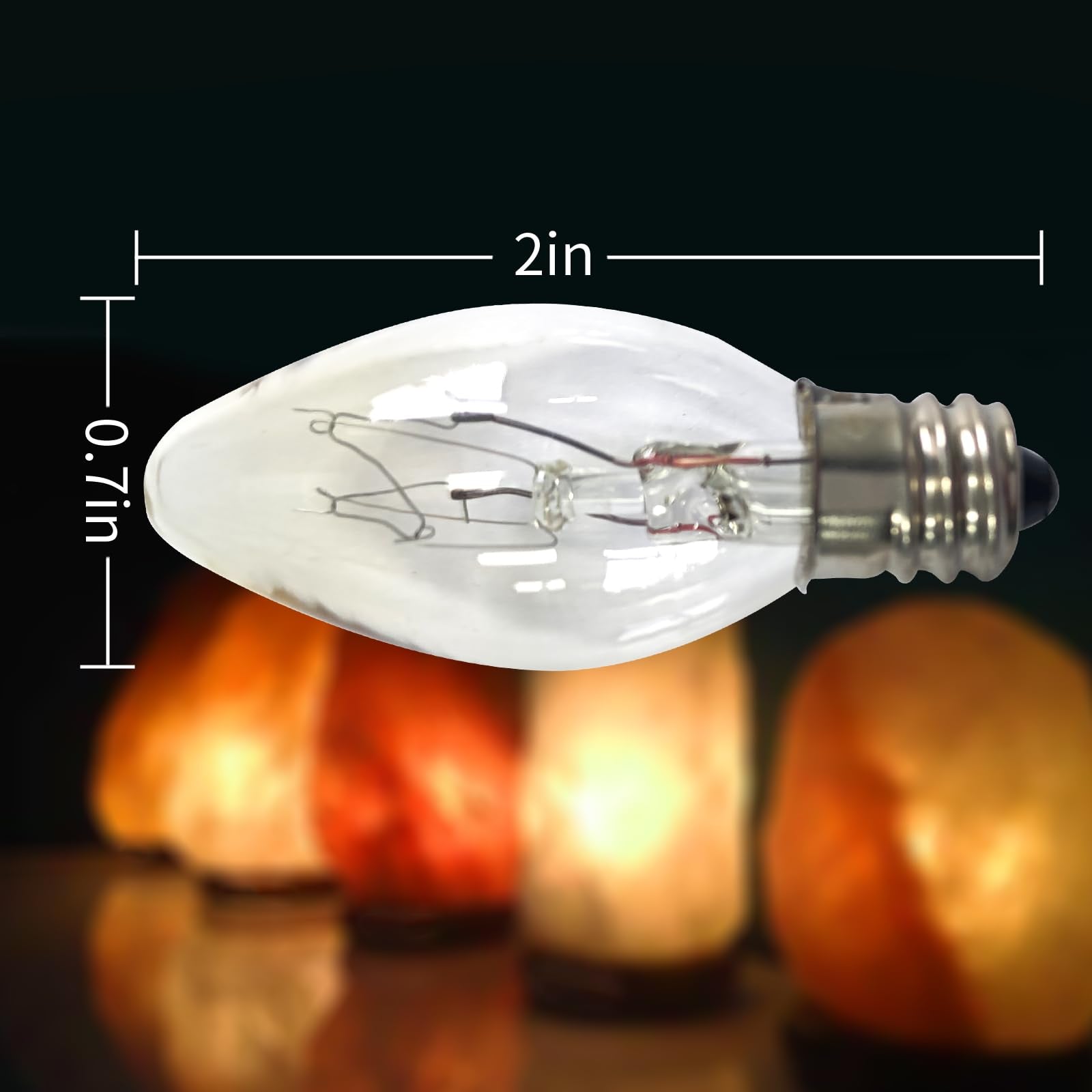 Lcmla Salt Lamp Cord With 6 Pcs 15W Bulbs 5 Feet Long Replacement For Himalayan Salt Lamp Salt Rock Lamp String Light With Dimma