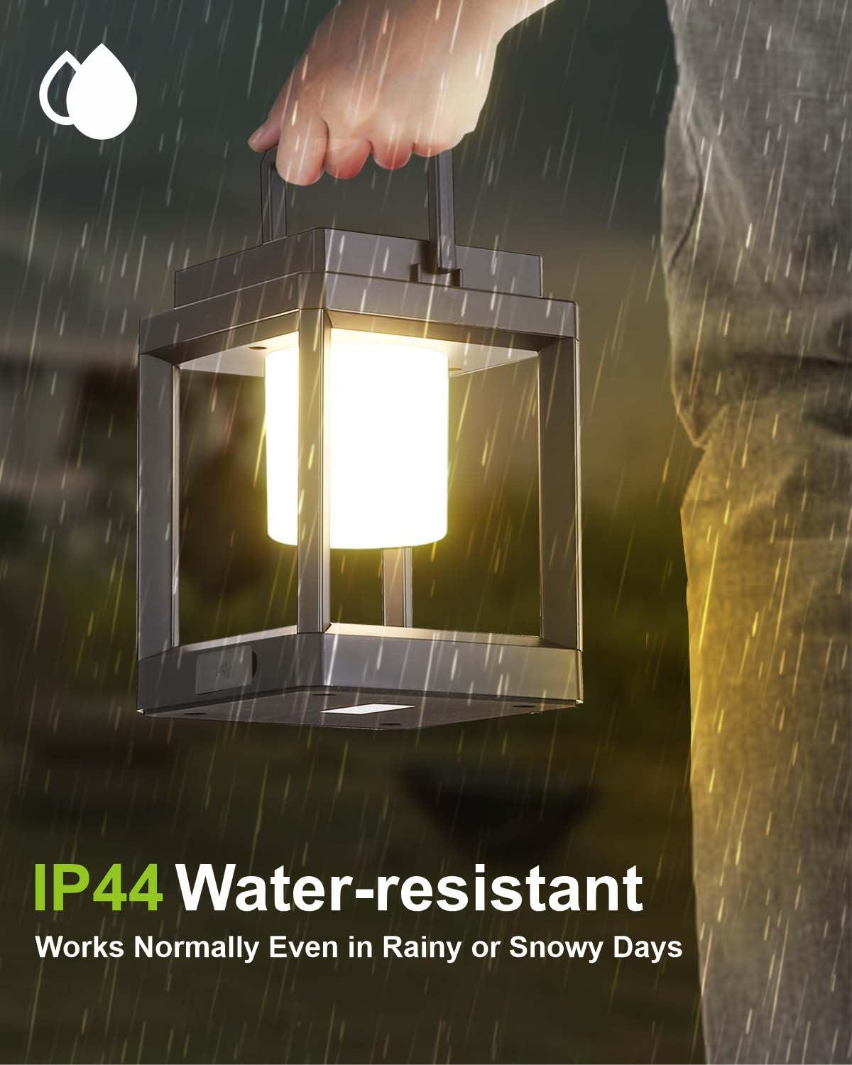 Solar Lanterns Outdoor Table Lamp, Led Lamps For Nightstand, Outdoor Table Lamp For Patio Waterproof, Cordless Battery Operated