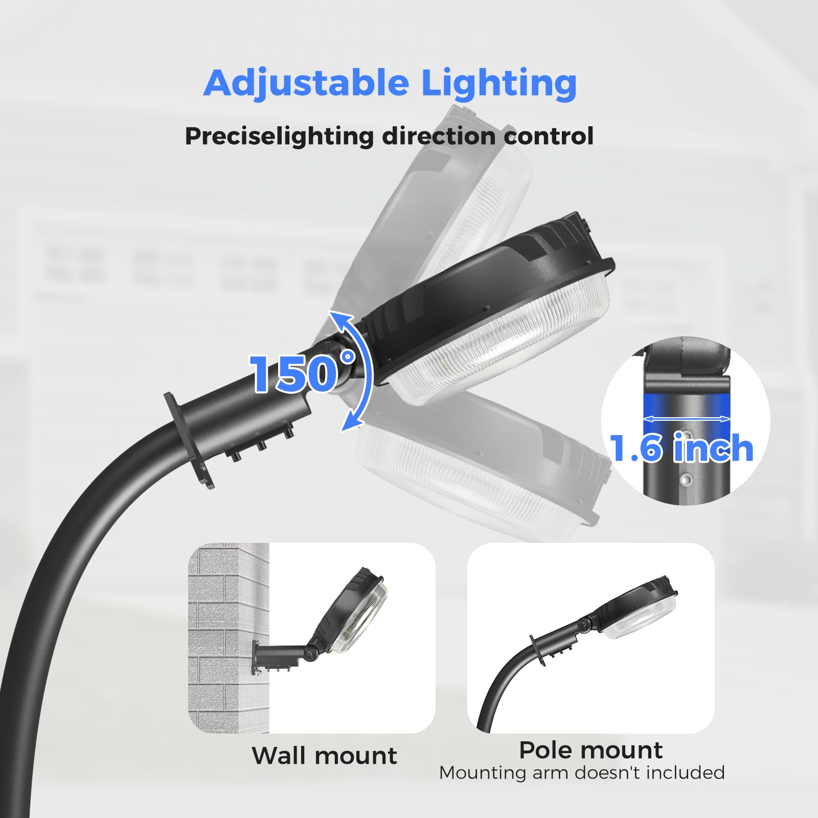 Aikvsxer Led Barn Lights 160W 24000Lm Yard Area Light Dusk To Dawn Outdoor Lighting 6500K Security Flood Light Ip66 Waterproof For Garden Garages Street Warehouse Farmhouse 12 Pack