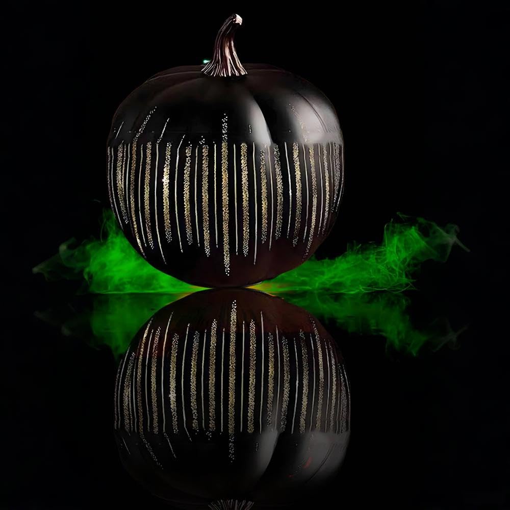 Starry Night Pumpkins, Cherishous Twinkle LED Light Pumpkins, Halloween Pumpkin Night Light, One-Button Control for Bedroom, Hal