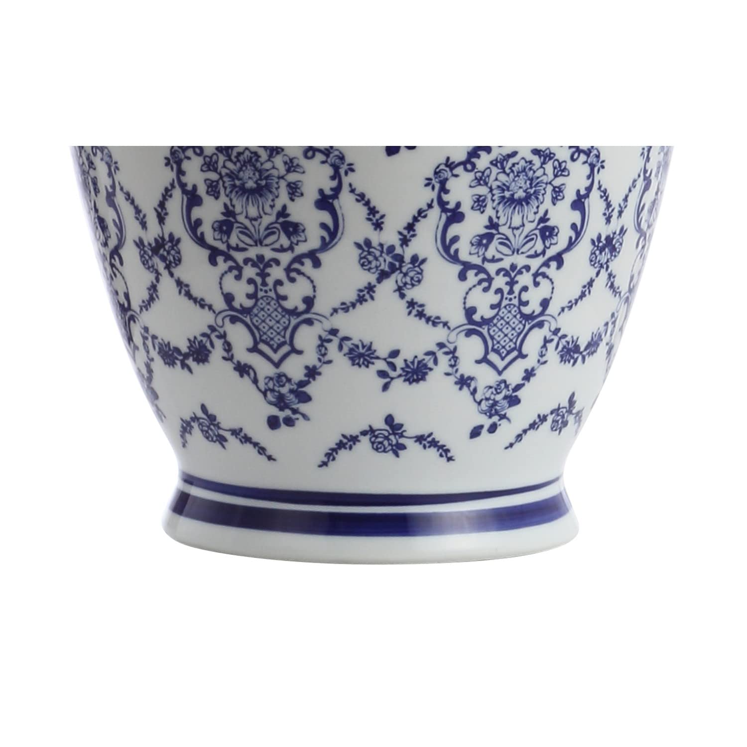 JONATHAN Y Chinoiserie Ceramic Table Lamp LED 26.25in JYL8023A Blue/White for Bedroom Living Room Office
