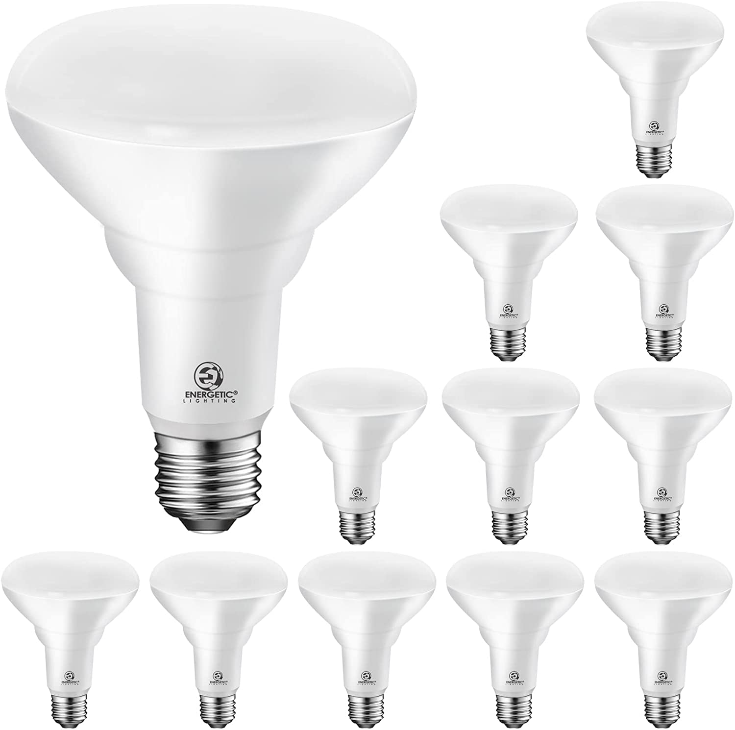 Energetic Led Recessed Light Bulbs Br30, 105W Equivalent, 1500Lm, Dimmable, Cool White 4000K, Indoor Flood Lights For Recessed C