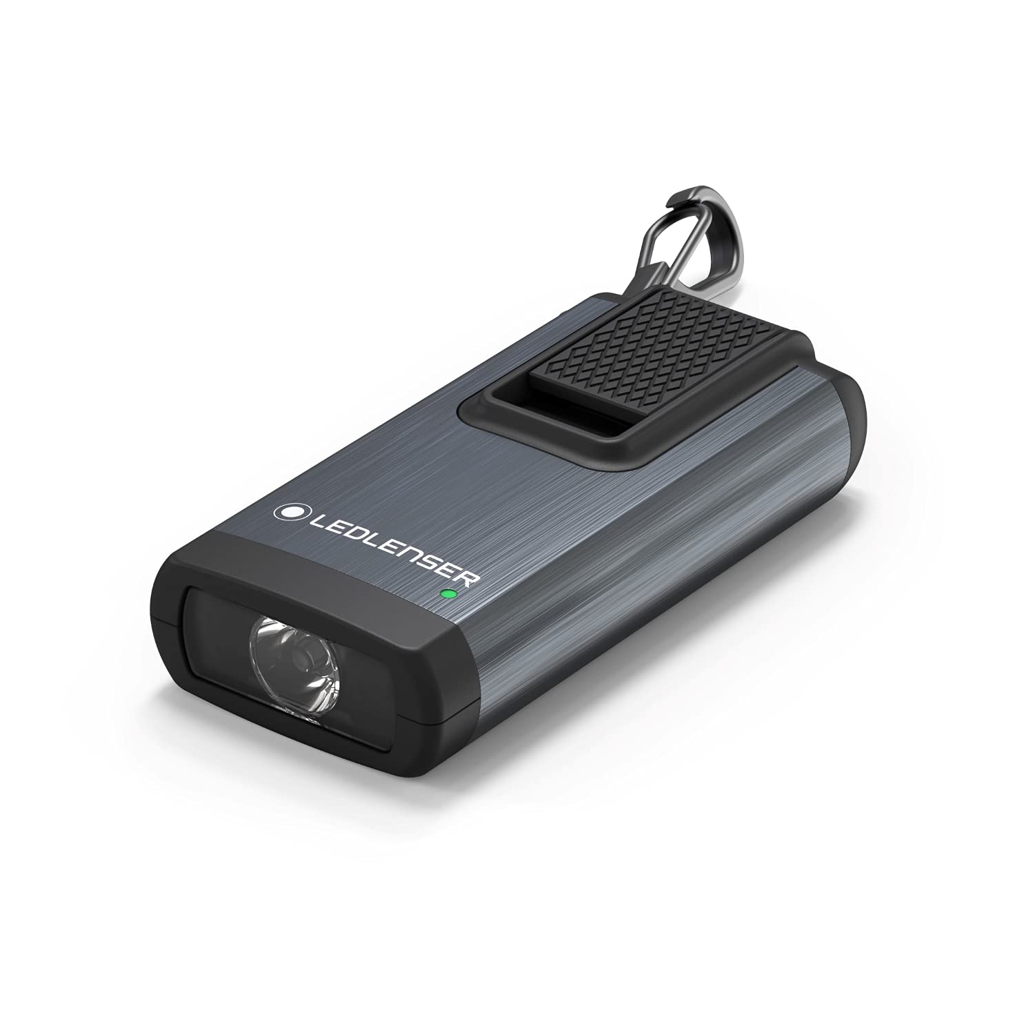 Ledlenser K6R Grey Keychain Light| LED Configuration - Power LED | Luminosity - MAX 400 lm | Lighting Range - MAX 10h |Rechargea
