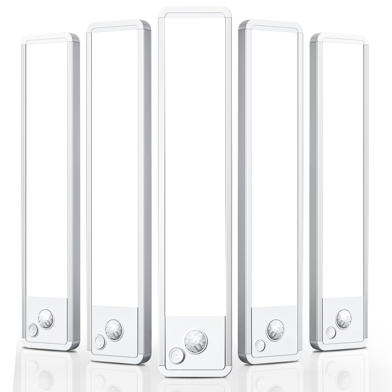 Under Cabinet Motion Sensor Lighting: Dimmable Rechargeable Lights Indoor - Battery Operated Lights - Undercabinet Wireless Closet Light Magnetic Led Light For Kitchen Home Bathroom Counter 5 Pack