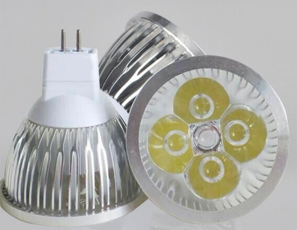 K JINGKELAI 4W LED MR16 Bulbs, Cool White 6000K, GU5.3 Base, 8 Pack, 12V, Metal, Equivalent to