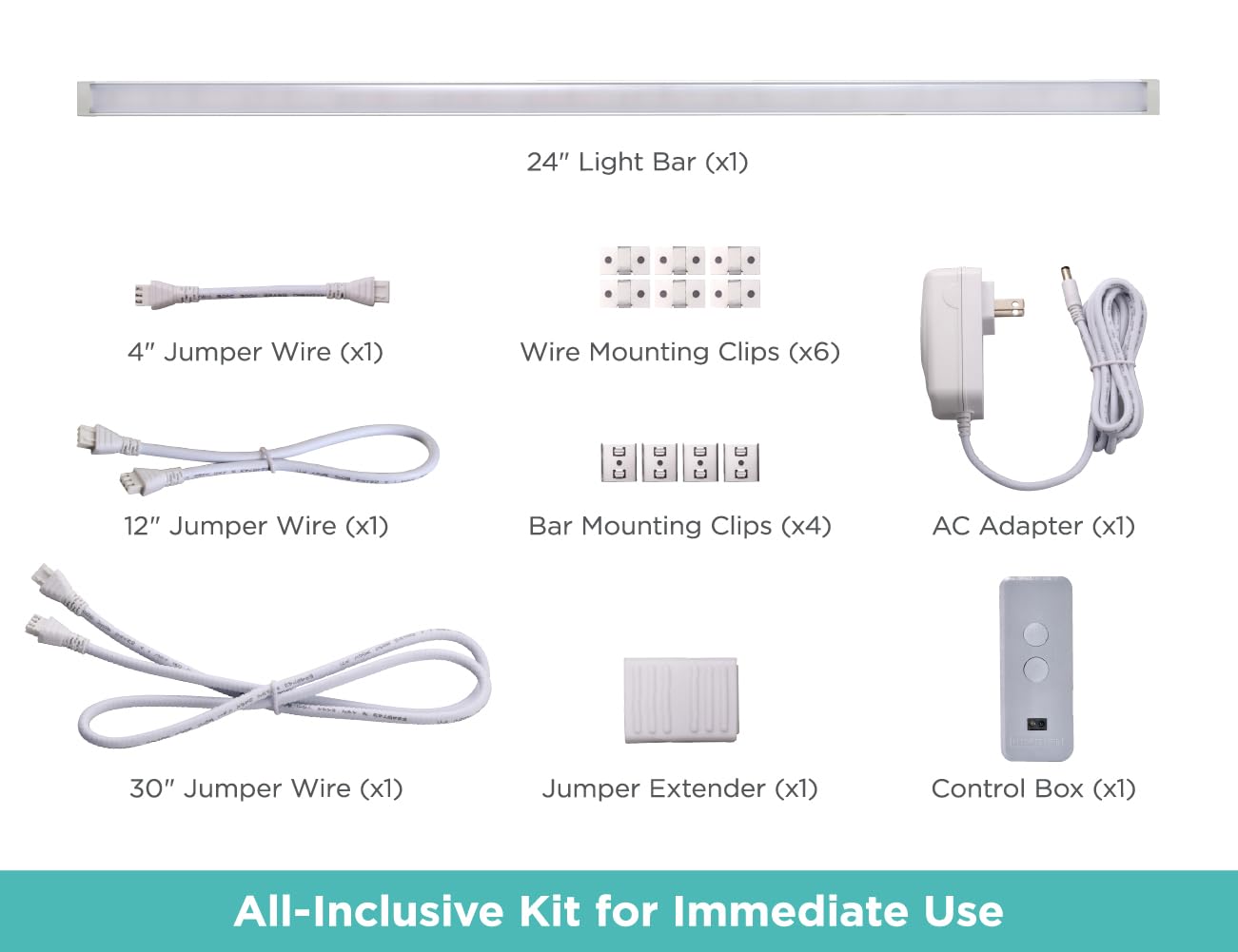 Black+Decker Led Under Cabinet Light Kit, Motion Sensor, Dimmable, Linkable, 3 Color Settings, Tool-Free, Utility Light, Closets