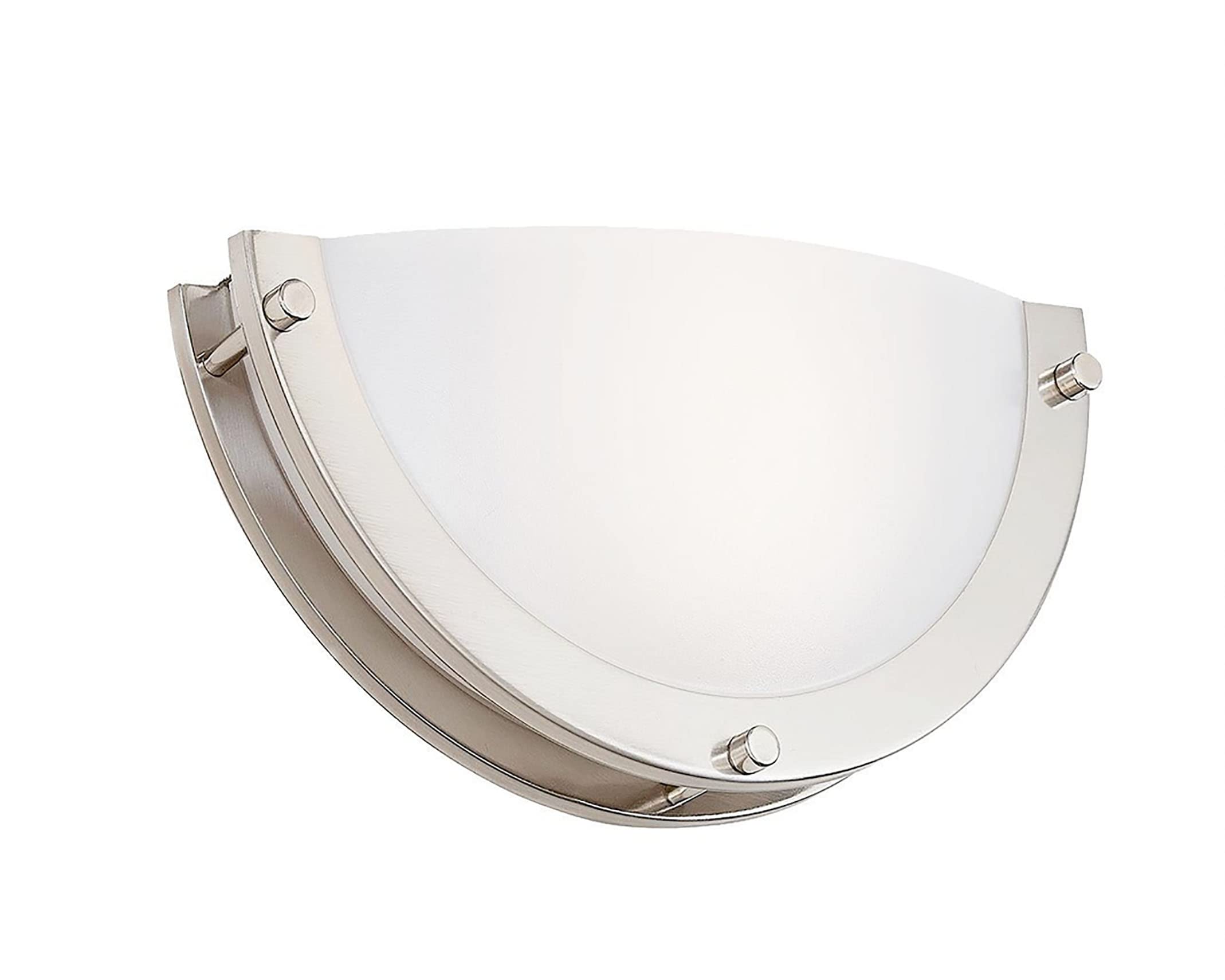 CLOUDY BAY LED Wall Sconce, 12-inch, Dimmable, Color Temperature Adjustable 3000K/4000K/5000K, Brushed Nickel, Model HM121293