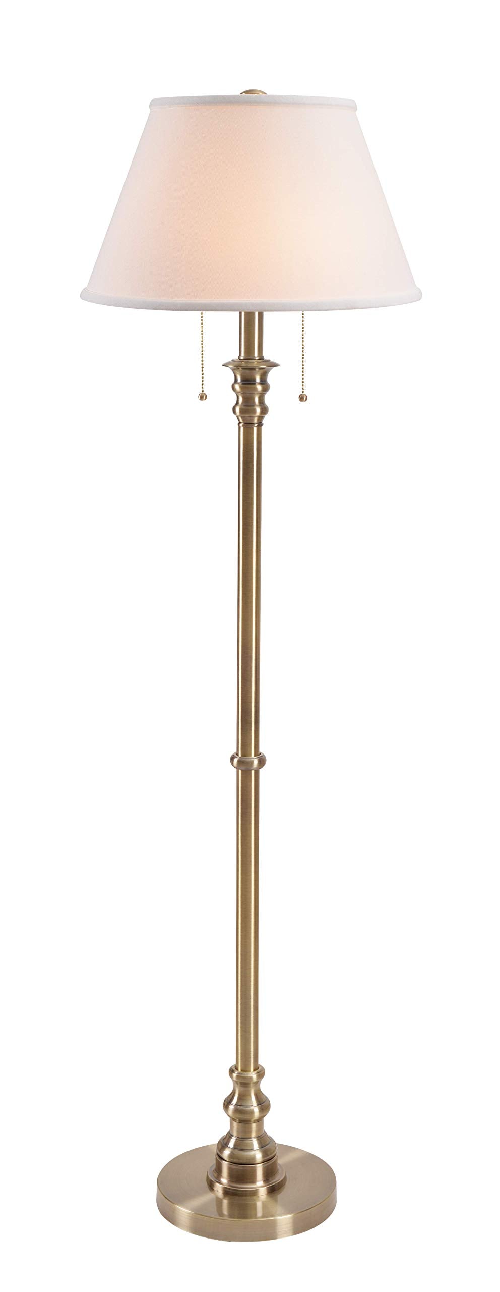 Kenroy Home Spyglass Floor Lamps, Medium, Antique Brass Finish