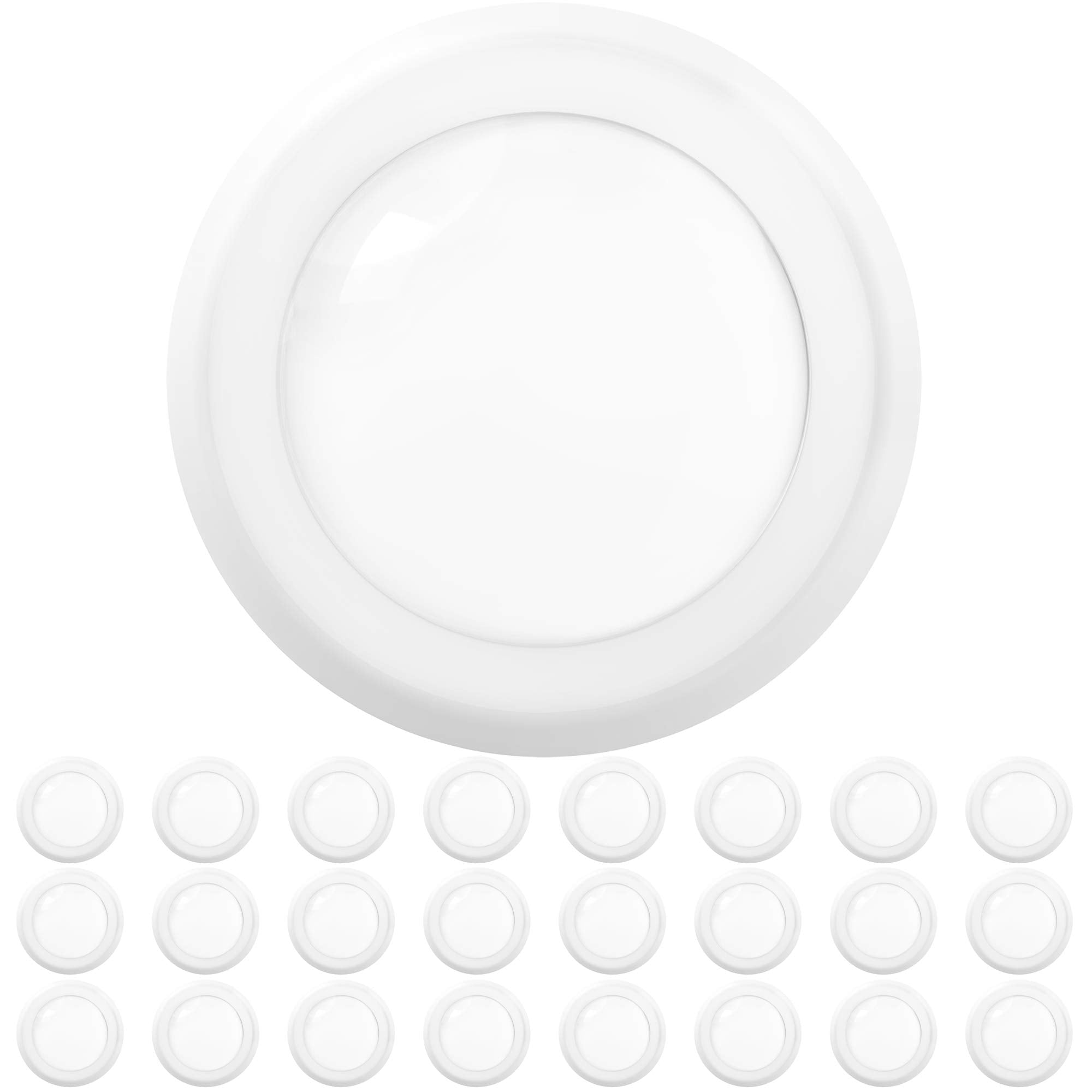 Sunco Lighting 24 Pack 5/6 Led Disk Lights Flush Mount Ceiling Light Fixture Recessed 2700K Soft White, 100W Equivalent 15W, 1050Lm, Dimmable Low Profile Surface Mount Etl & Energy Star Listed
