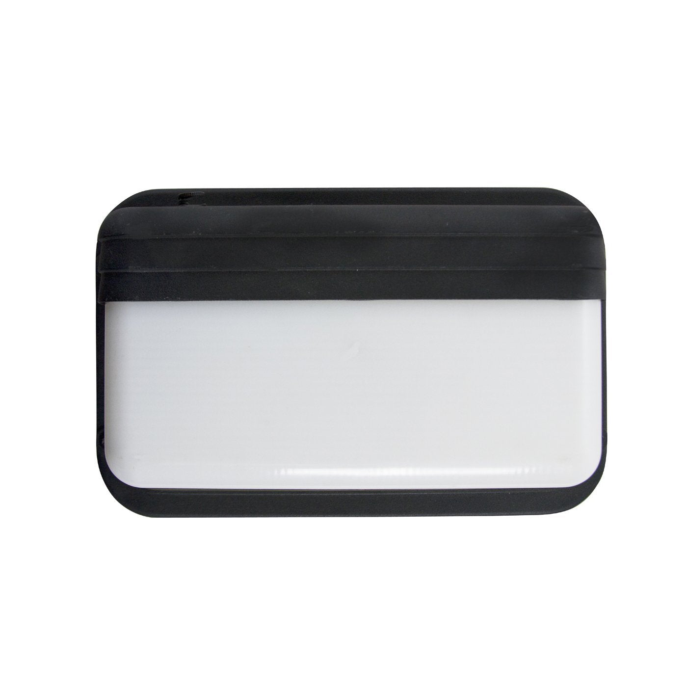 Efficient Lighting EL-155-123 Timeless Outdoor Wall Pack Die Cast Aluminum Powder Coated Black Acrylic Lens with Built-in photocell Energy Star Qualified