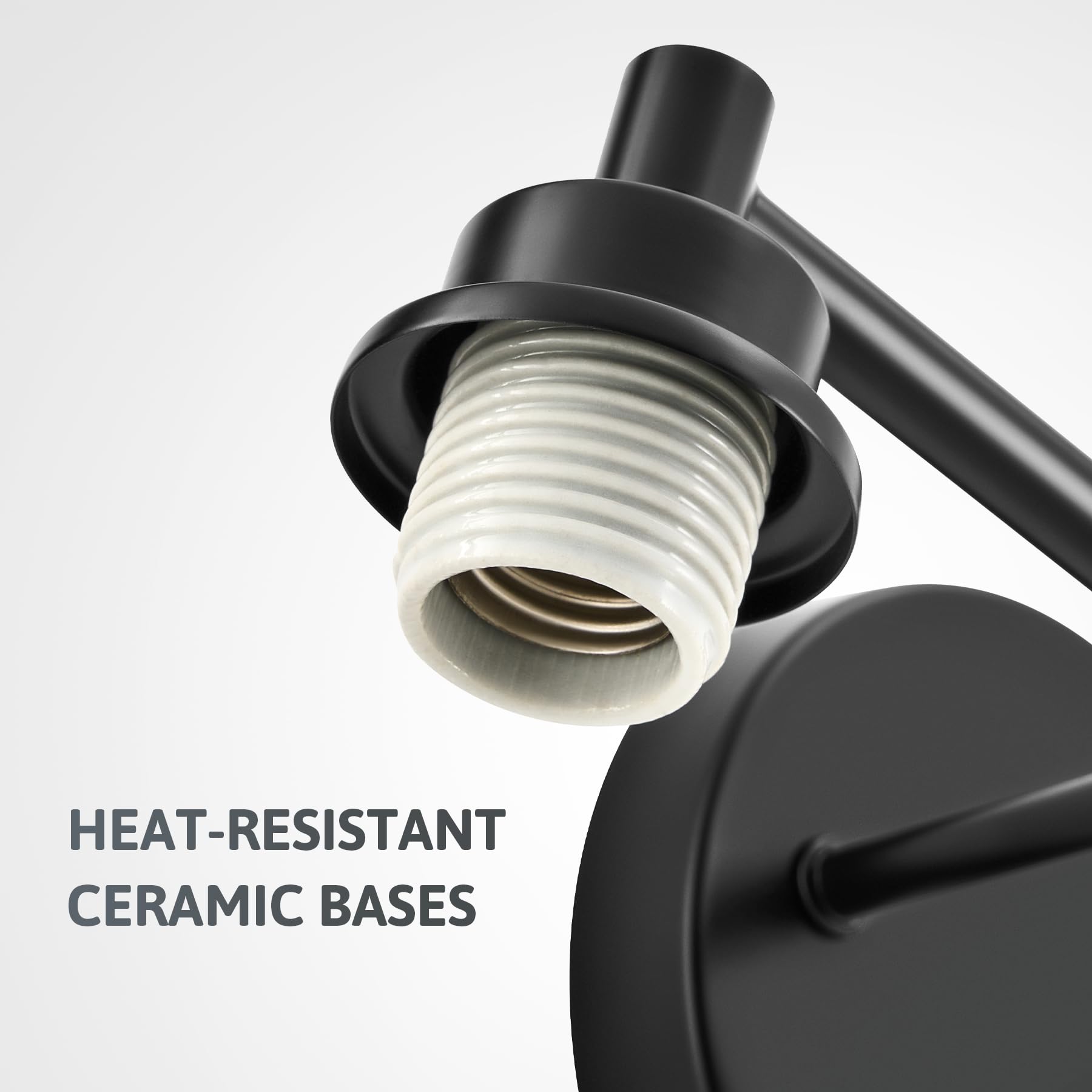 Vonluce Bathroom Light Fixtures, 2-Light Bathroom Vanity Light With Globe Glass Shades E26 Sockets, Vanity Lights For Bedroom Ha