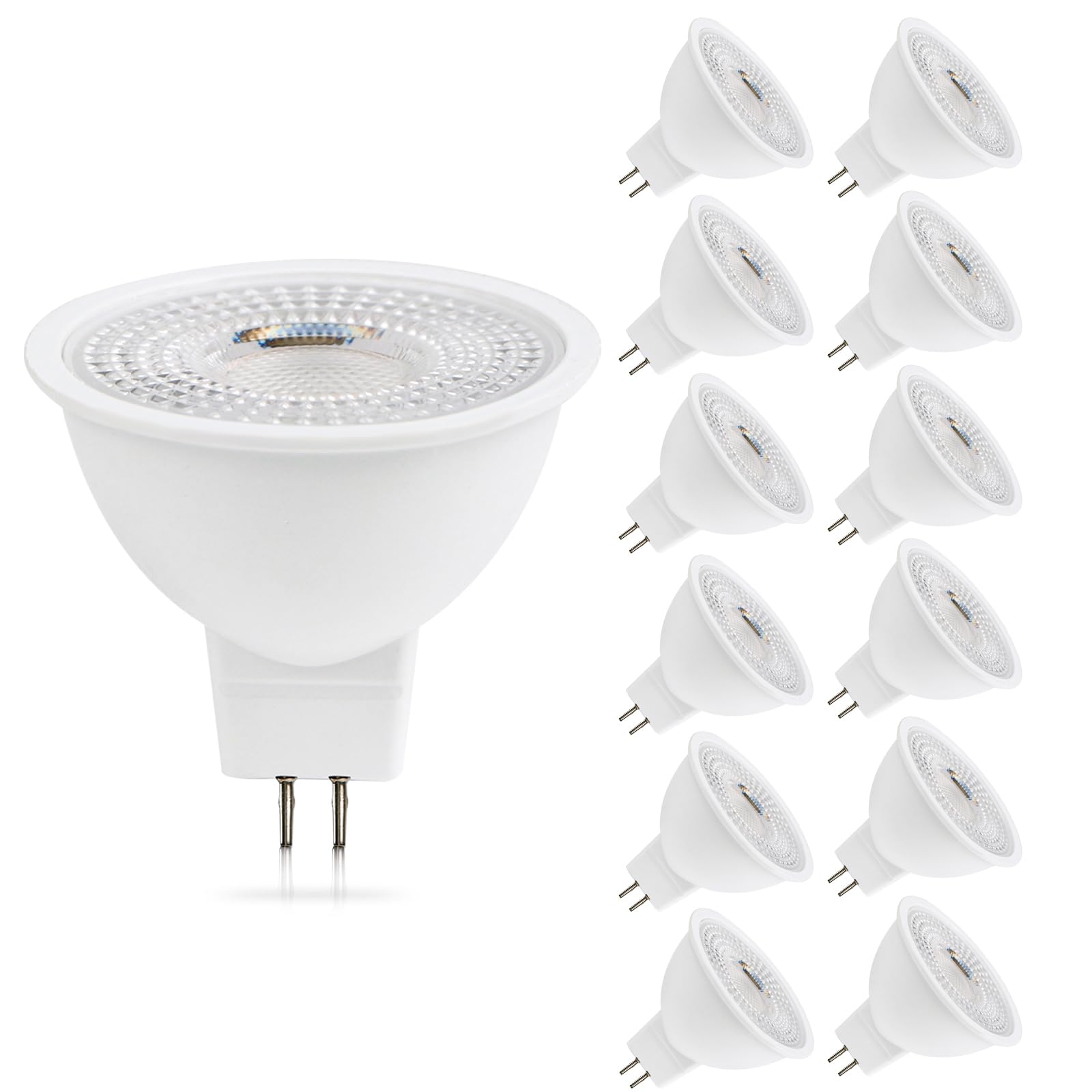 Hmyyjt Mr16 Led Bulb 50W Halogen Equivalent,2700K Warm White,5W Mr16 Gu5.3 12-36V Ac&Dc Spotlight Bulb,38 Beam Angle For Landsca