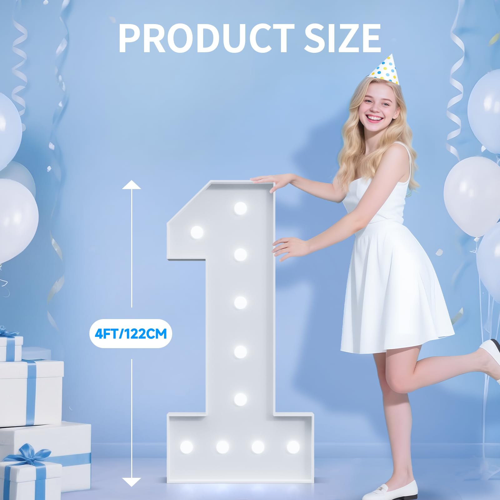 4Ft Marquee Numbers 16  Happy 16Th Birthday Decorations For Girls Boys  Large 16 Light Up Number For Sweet 16 Party Decorations Supplies  16Th Anniversary Party Decor