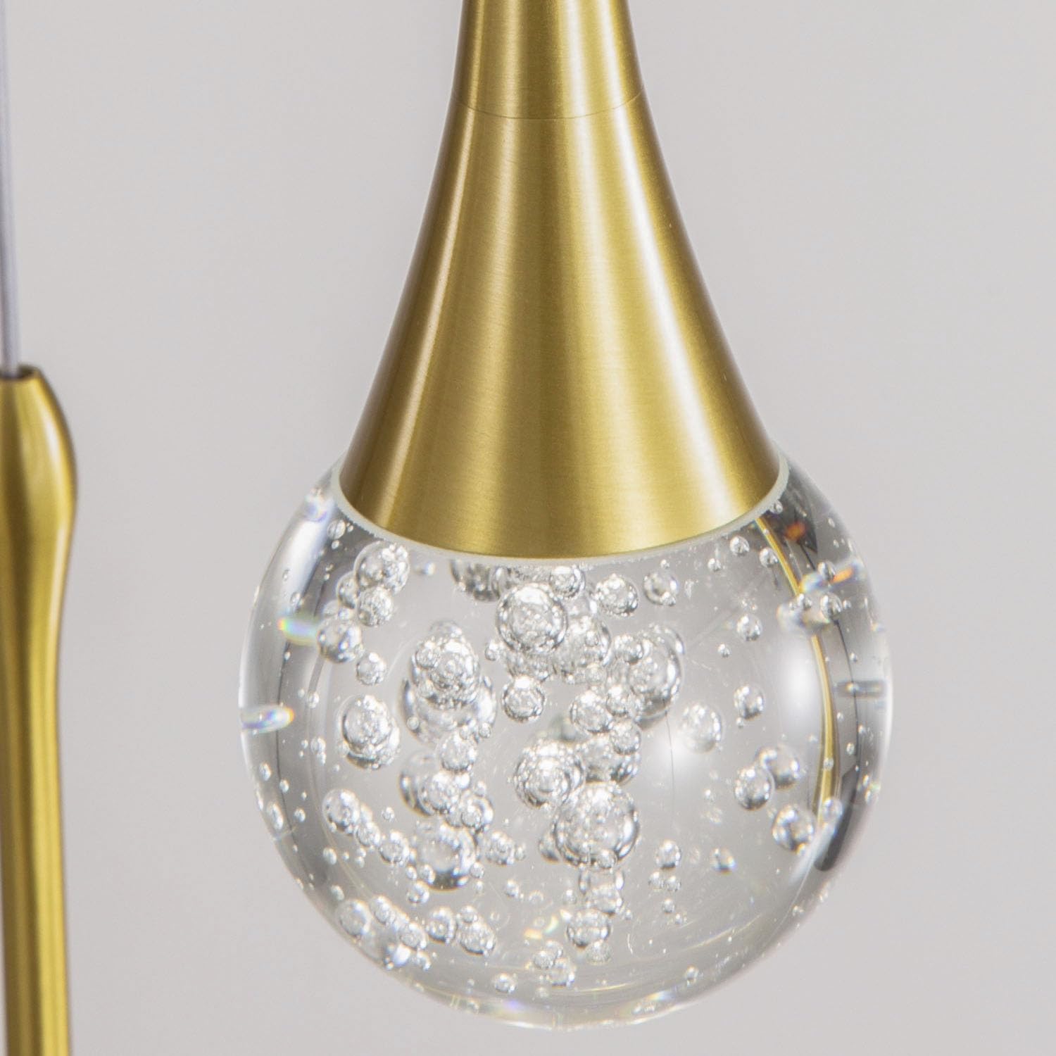 Cenozo 3-Lights Pendant Lighting - Dimmable Crystal Chandelier in Antique Gold for Kitchen, Dining Room, Hallway & Bedroom