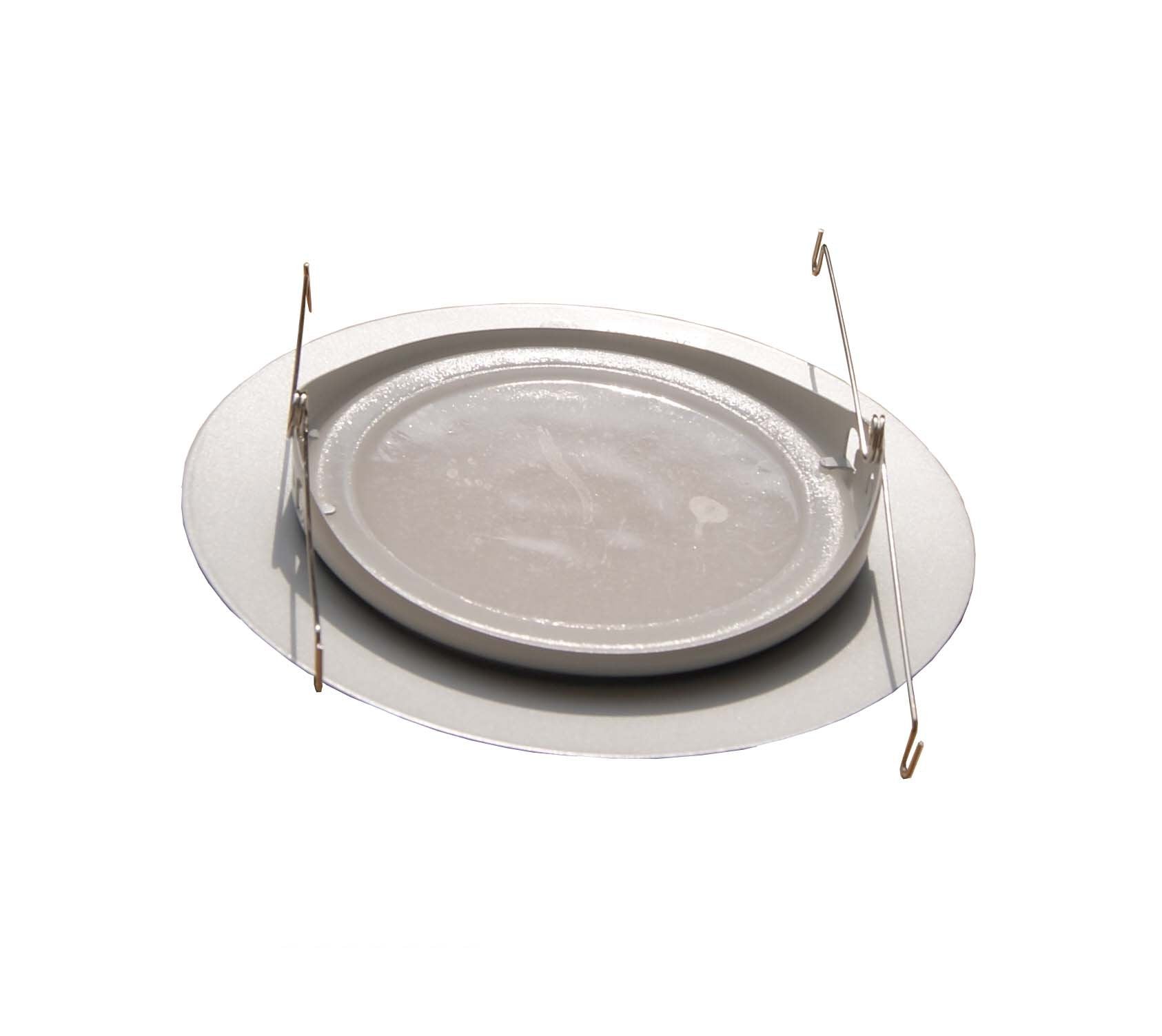 Joint Bright Lighting 6 Inches Albalite Lens Shower Trim for Recessed Lighting, White, Model CECOMINOD080593, Glass