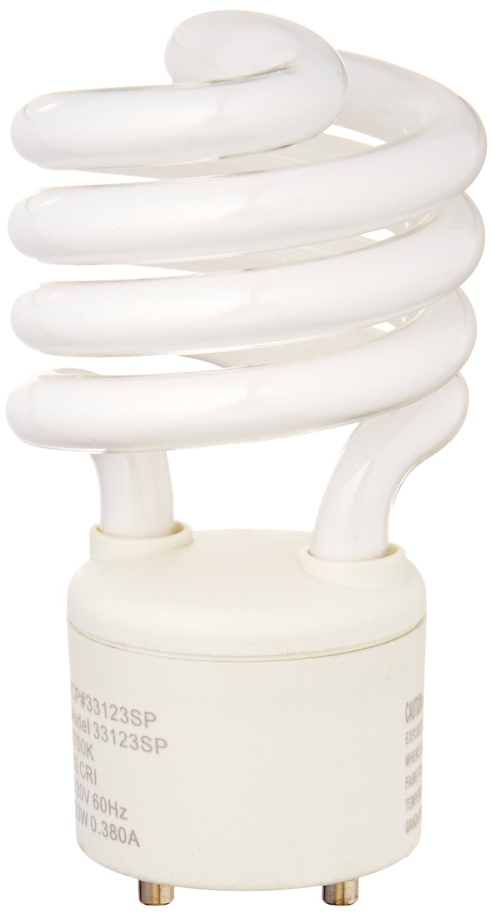 TCP CFL Spring Lamp, 100W Equivalent, Soft White (2700K), General Purpose Spiral Light Bulb, GU24 Base