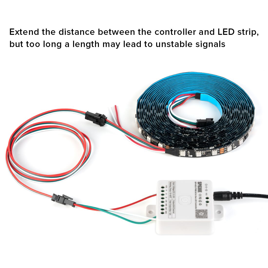 Btf-Lighting 5Pcs/Pack 20Awg 3 Pin Jst Sm Male Female Plug Led Connector 1.64Ft/0.5M Extension Cable For Ws2812B Ws2811 Ws2814 Sk6812 Fcob Ws2811 Ic Led Strip Lights Solderless Controller Wire