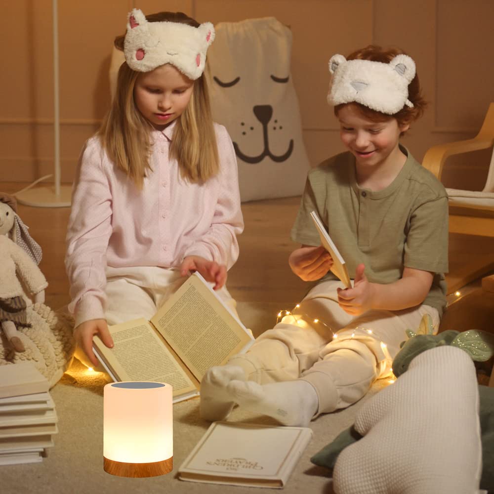 Royfacc Touch Sensor Night Light Lamp - Rechargeable Dimmable Rgb Colors For Kids Bedroom