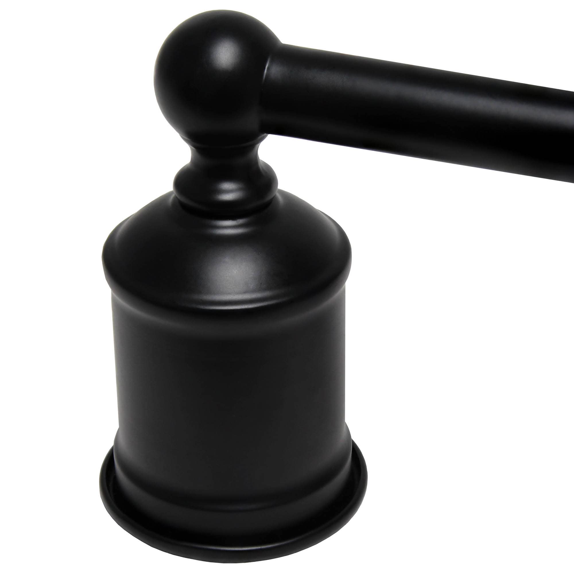 LALIA HOME Industrial Metal Bathroom Vanity Light, Matte Black Finish, Model LHV-1001-BK