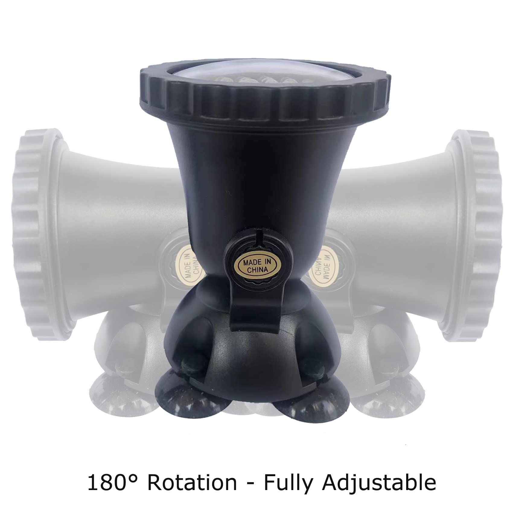 ZHGSERVU Pond Lights Submersible Color Changing LED Fountain Lights, IP68, Set of 4 with Remote, Adjustable & Dimmable, for Garden & Pool