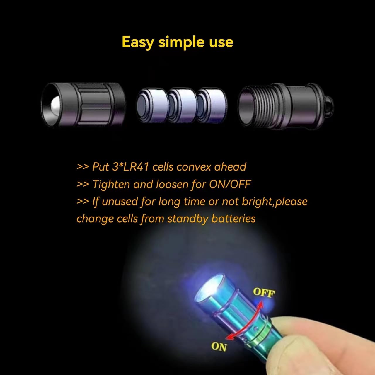 E1 Smallest Super Tiny Keychain Flashlight Bright Long Lifetime Waterproof Key Ring Light For Everyday Edc Emergency Dog Walking