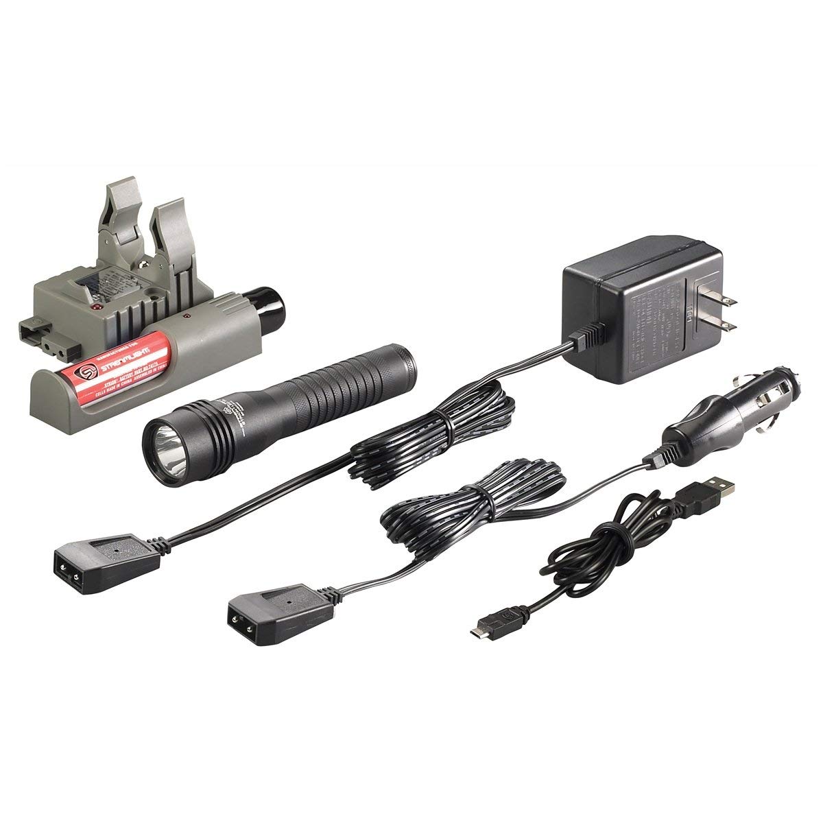 Streamlight 74778 Strion Led Hl 615-Lumen Recahrgeable Professional Flashlight With 120V/100V/12V Dc Piggyback Charger, Black