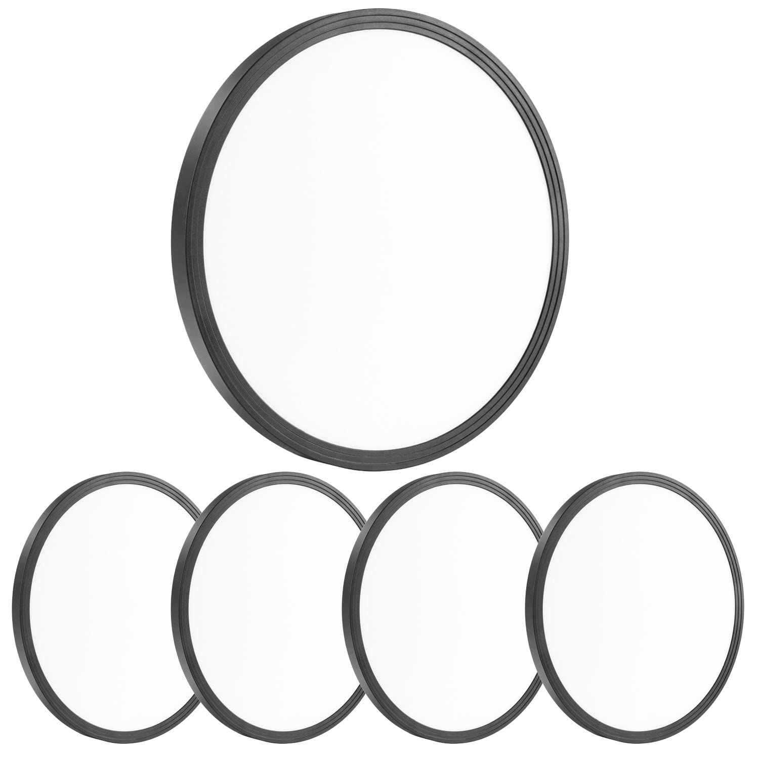 Lexier 4Pack 12 Inch 3200Lm Flush Mount Led Ceiling Lights,Black 28W Slim Ceiling Light Fixture Round Day White 6000K Thin Round Flat Ceiling Light 120V Surface Led Ceiling Light 300W Equivalent