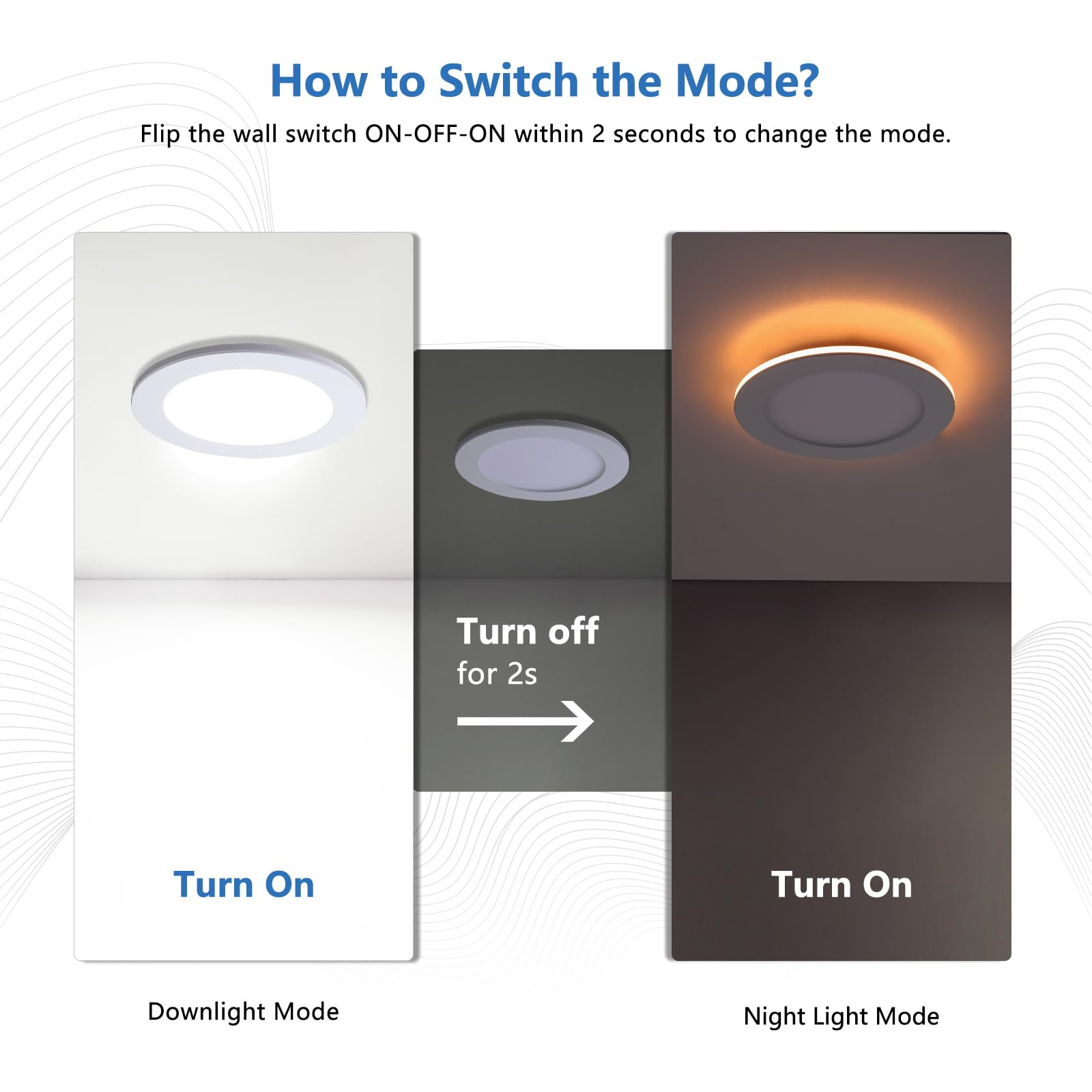 CycevSun LED Recessed Lighting 12 Pack - 6 Inch, Dimmable, 5 Color Temp, Ultra Thin, White, Model MICA-RL6-W12P