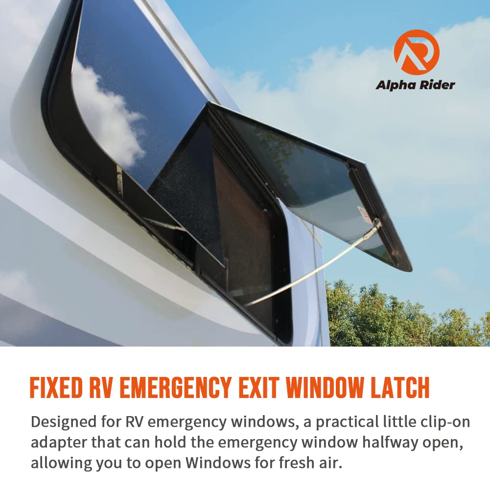 Alpha Rider RV Window Latch Knob - Emergency Exit Replacement Kit for Camper Window Lock Holder, RV Window Accessory