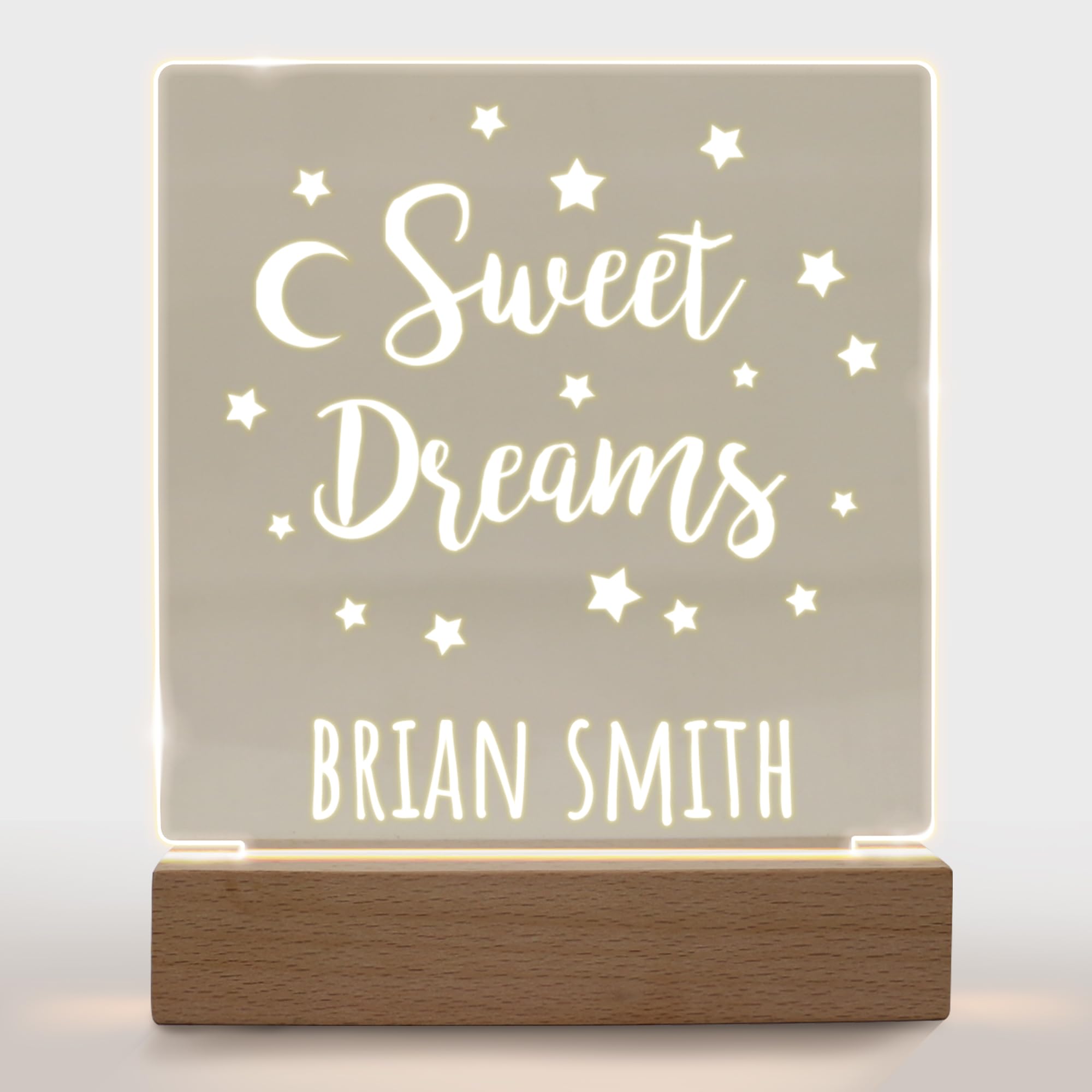 Personalized Night Light For Kids Girls Boys Customized Gifts For Baby Boy Bedroom Sweet Dreams