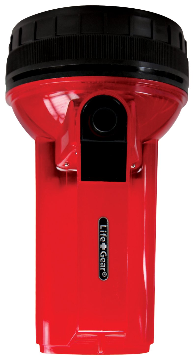 Life Gear Lg114 Led Glow Spotlight With Storage Compartment - Red, Durable Plastic Design