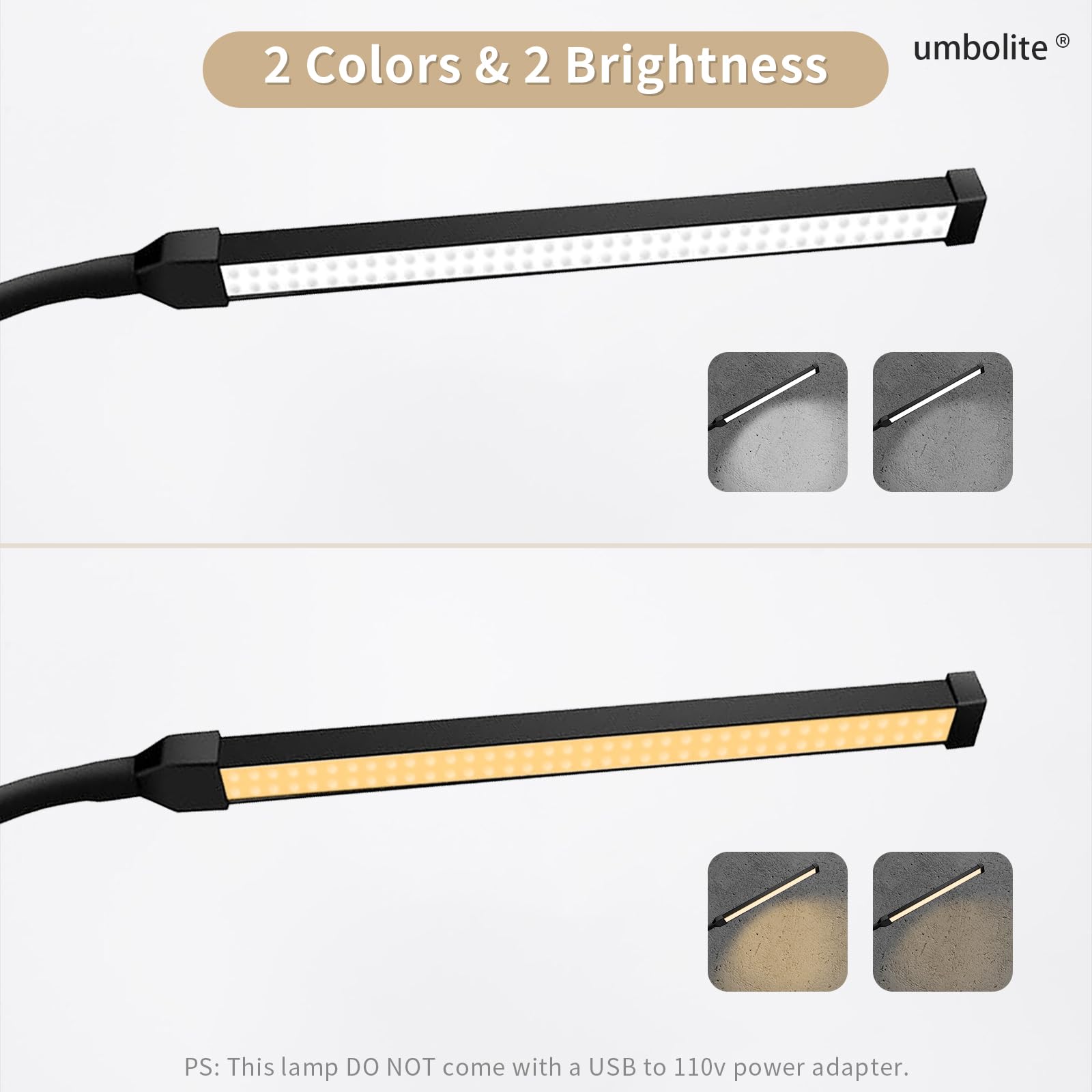 Umbolite Led Floor Lamp For Office, Reading Lamps Floor Standing, Tattoo Light, Sewing Light, Podiatric Lamp, Plant Grow Light,