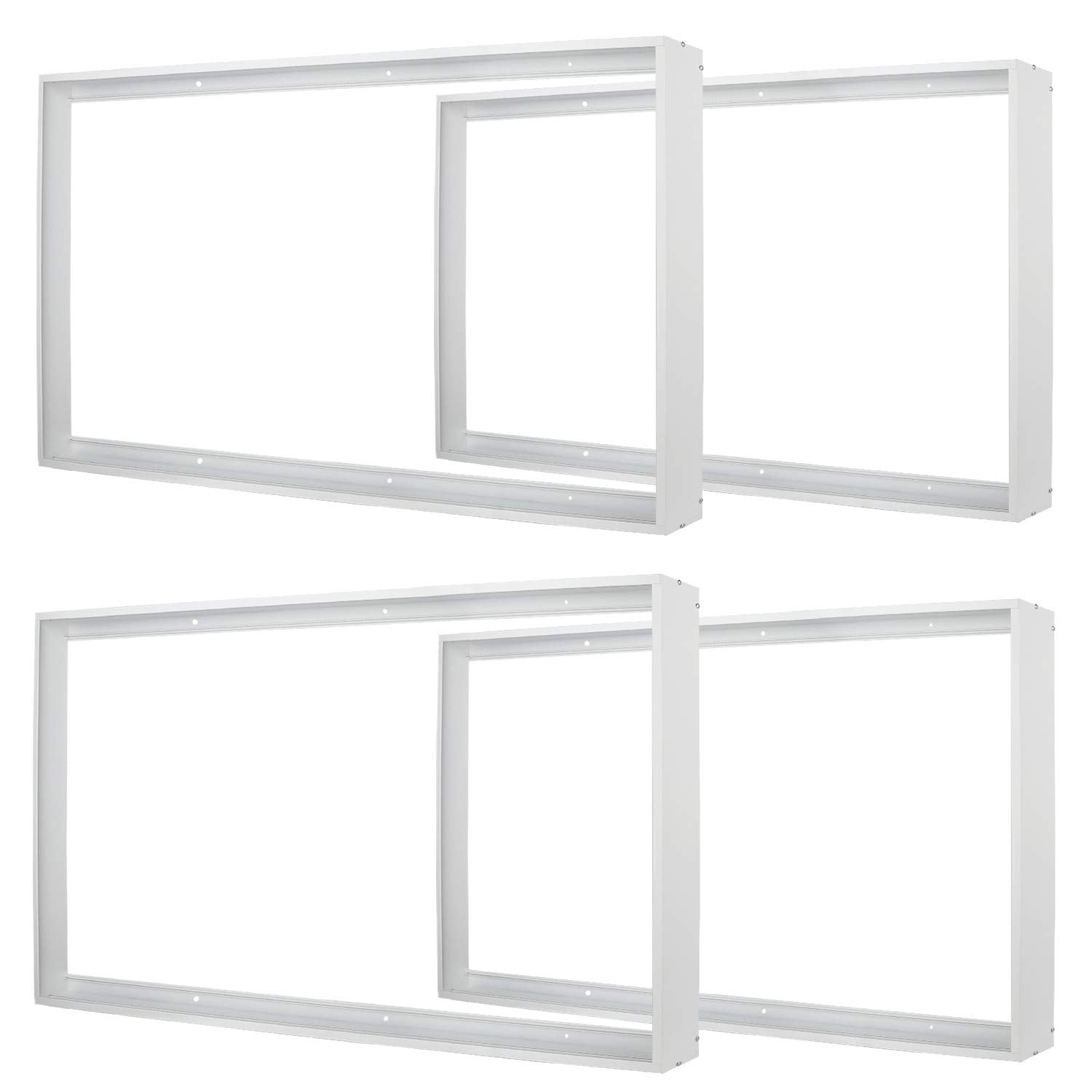 Zevnico 4X2Ft Aluminium Surface Mount Kit For 48&quot;X24&quot; Led Flat Panel Light - 4 Set