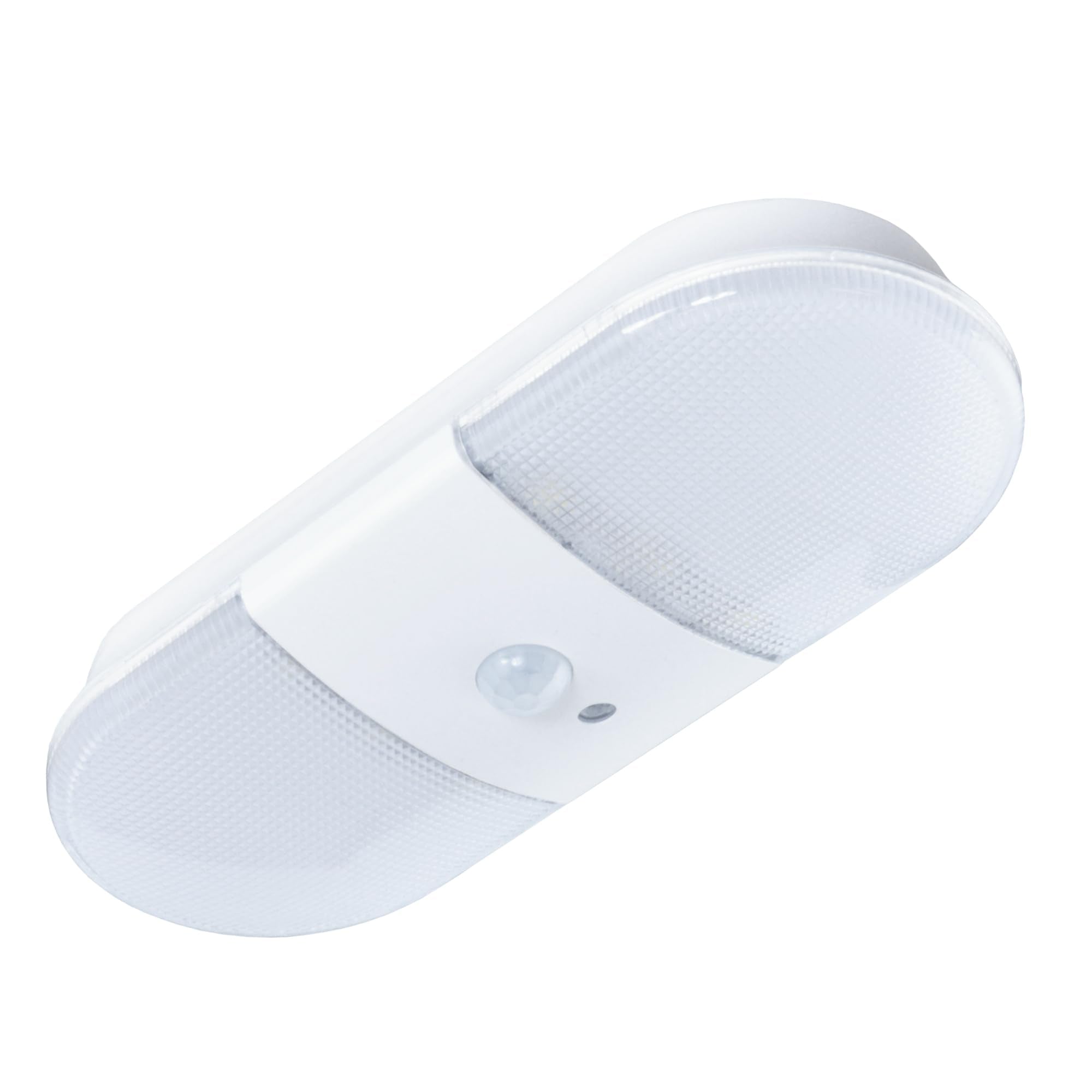 Good Earth Lighting Ecolight 6-inch Battery-Operated LED Motion Utility Light - Auto Timer, 30,000 Hours Life, White - Model BO1065-WHG-06LF6-E