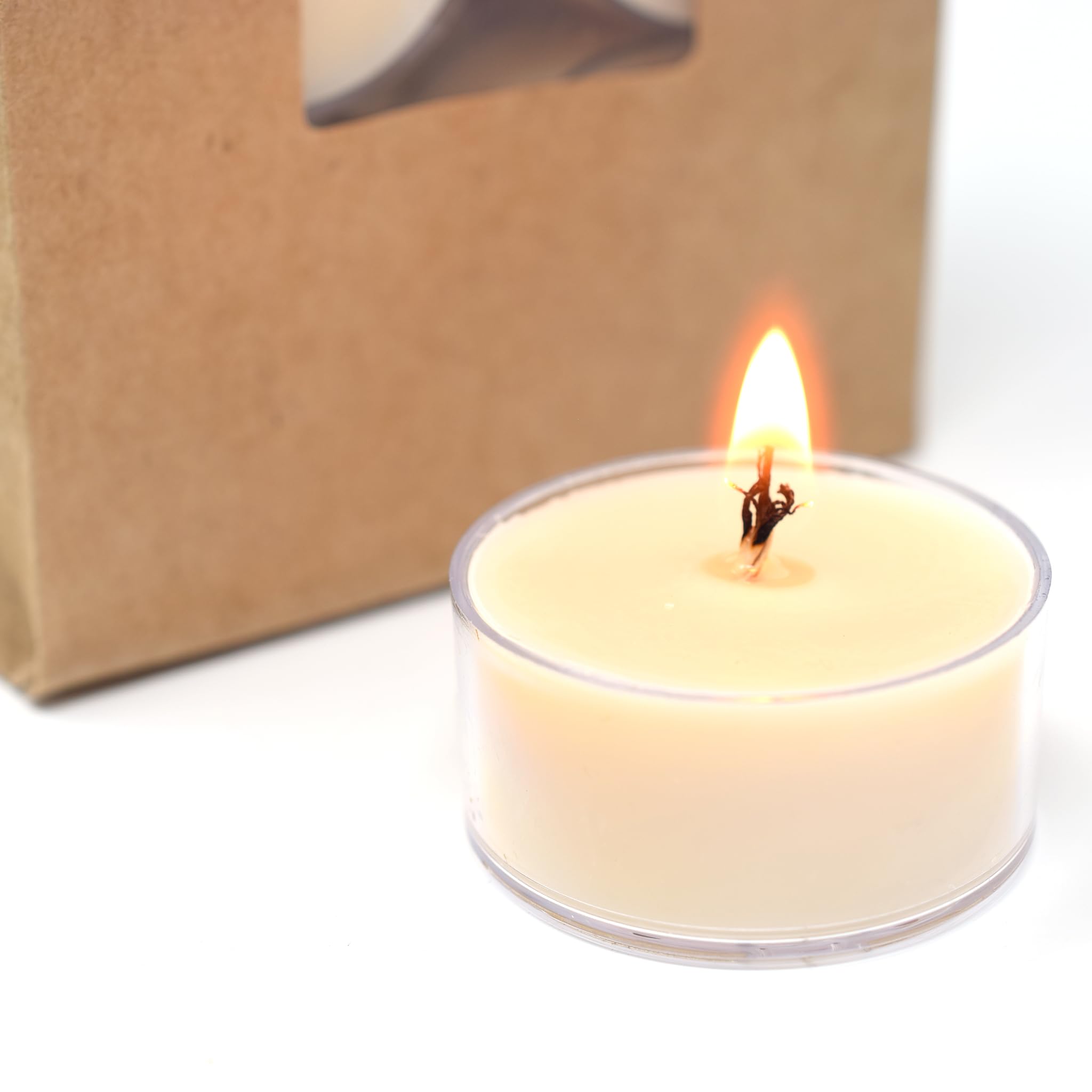 Candy Cane Scented - 12 Pack - Scented Tealight Candles - Soy Beeswax Blend - Handmade In The Usa - Candeo Candle - Holiday Christmas Scents