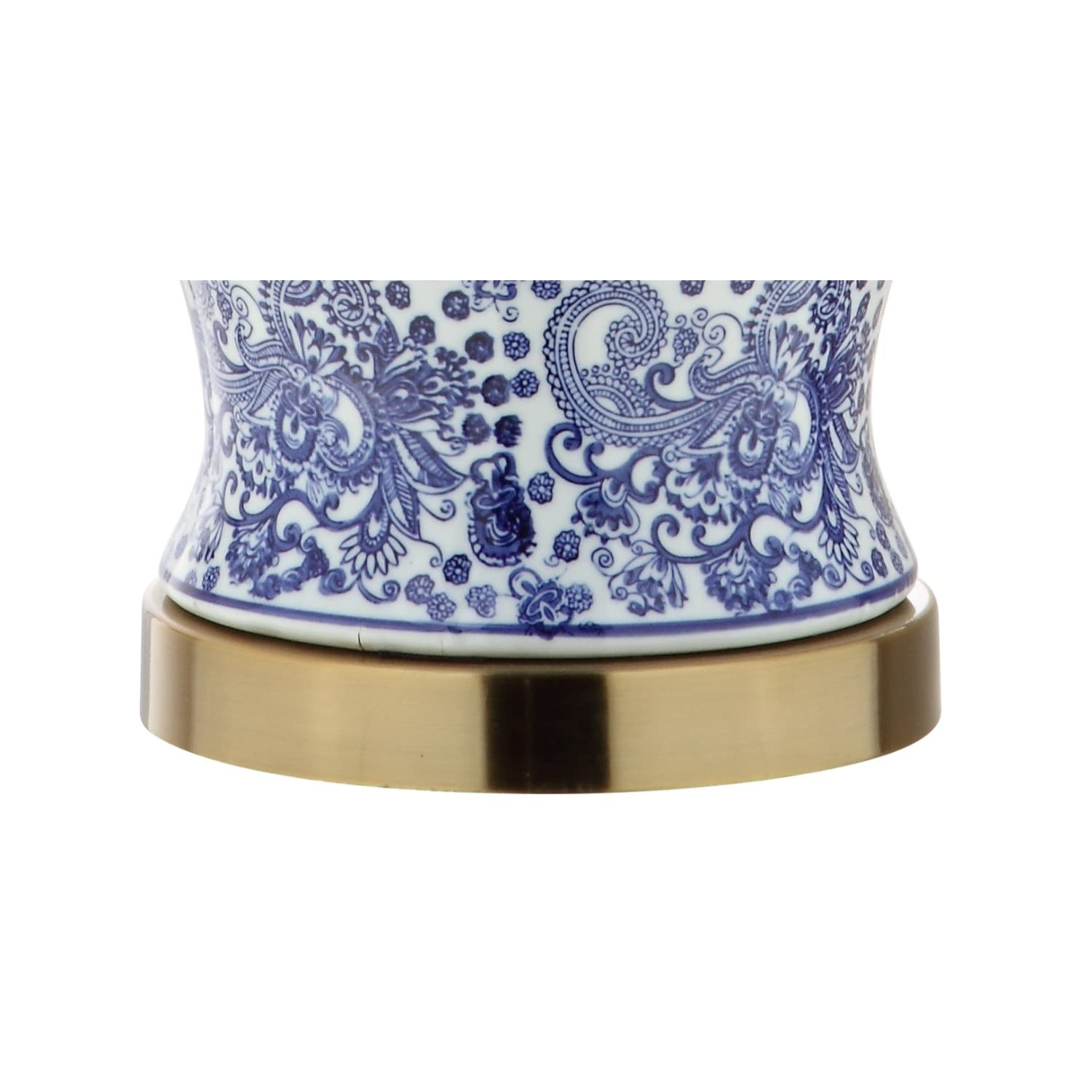 JONATHAN Y Ellis Ceramic LED Table Lamp 29.5in Blue/White Model JYL3008A for Bedroom, Living Room, Office