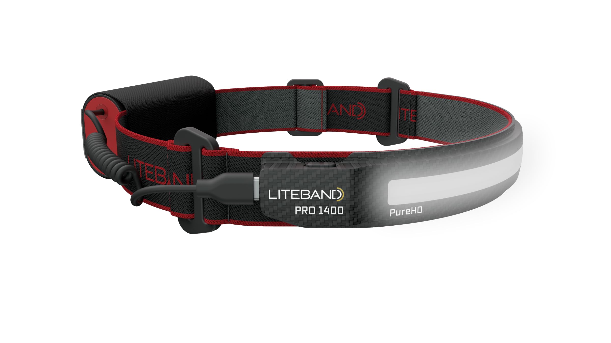 Liteband Pro 1400 Lumens Led Headlamp, Rechargeable Battery Powered, Super Bright Tactical Head Lamp Flashlight Hard Hat Light,