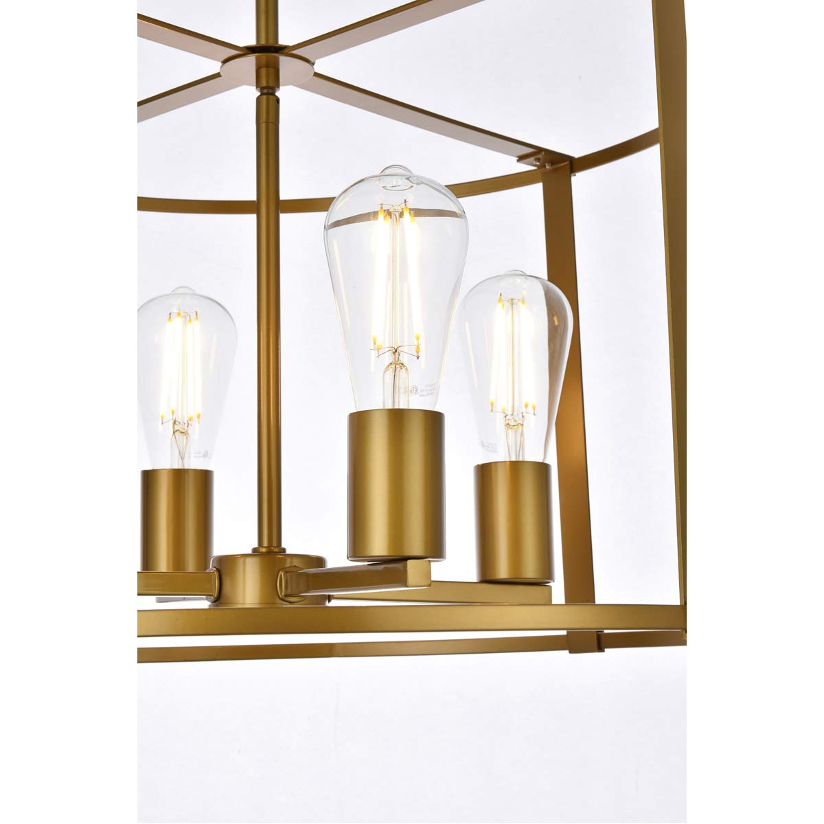 Living District Indoor Modern Home Decorative Bright Ceiling Agnys 4 Lights Pendant in Brass