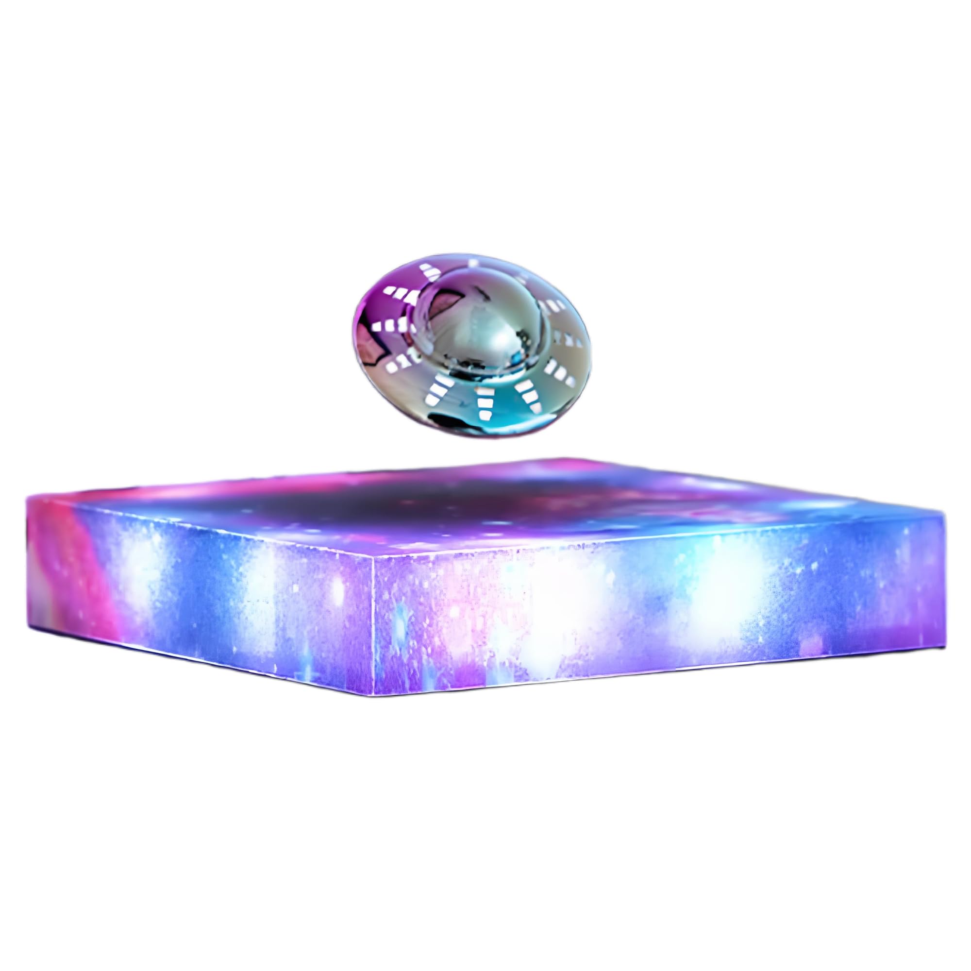 Yianctrd Levitating Ufo Lamp, Floating Rgb Galaxy Light, Levitation Decor Display, Cool Gadgets For Desk,Room,Office, 360 Degree