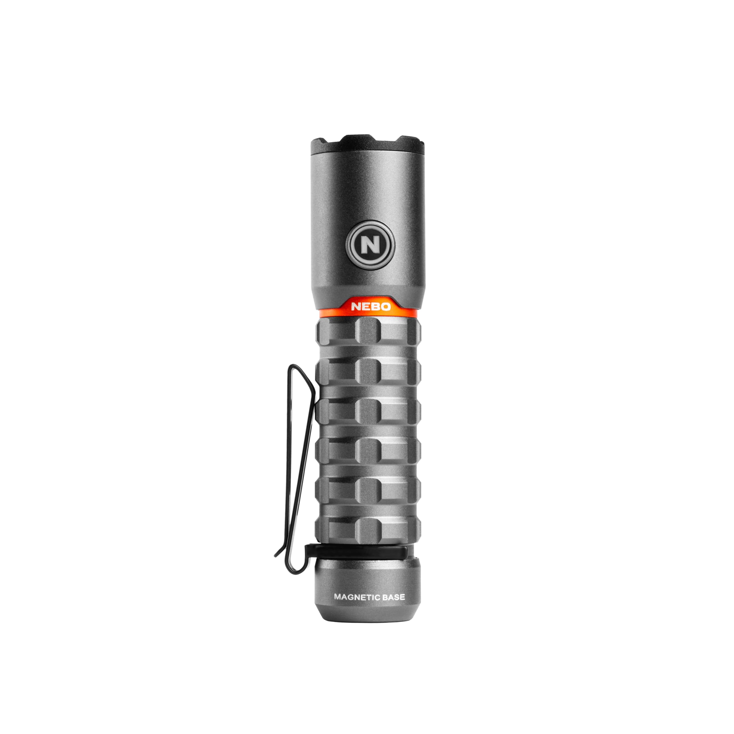 NEBO Torchy Rechargeable USBC 2000 Lumen Pocket Hand Torch - 5 Light Power Modes - Magnetic Base & Pocket Clip - Up to 30 Hours