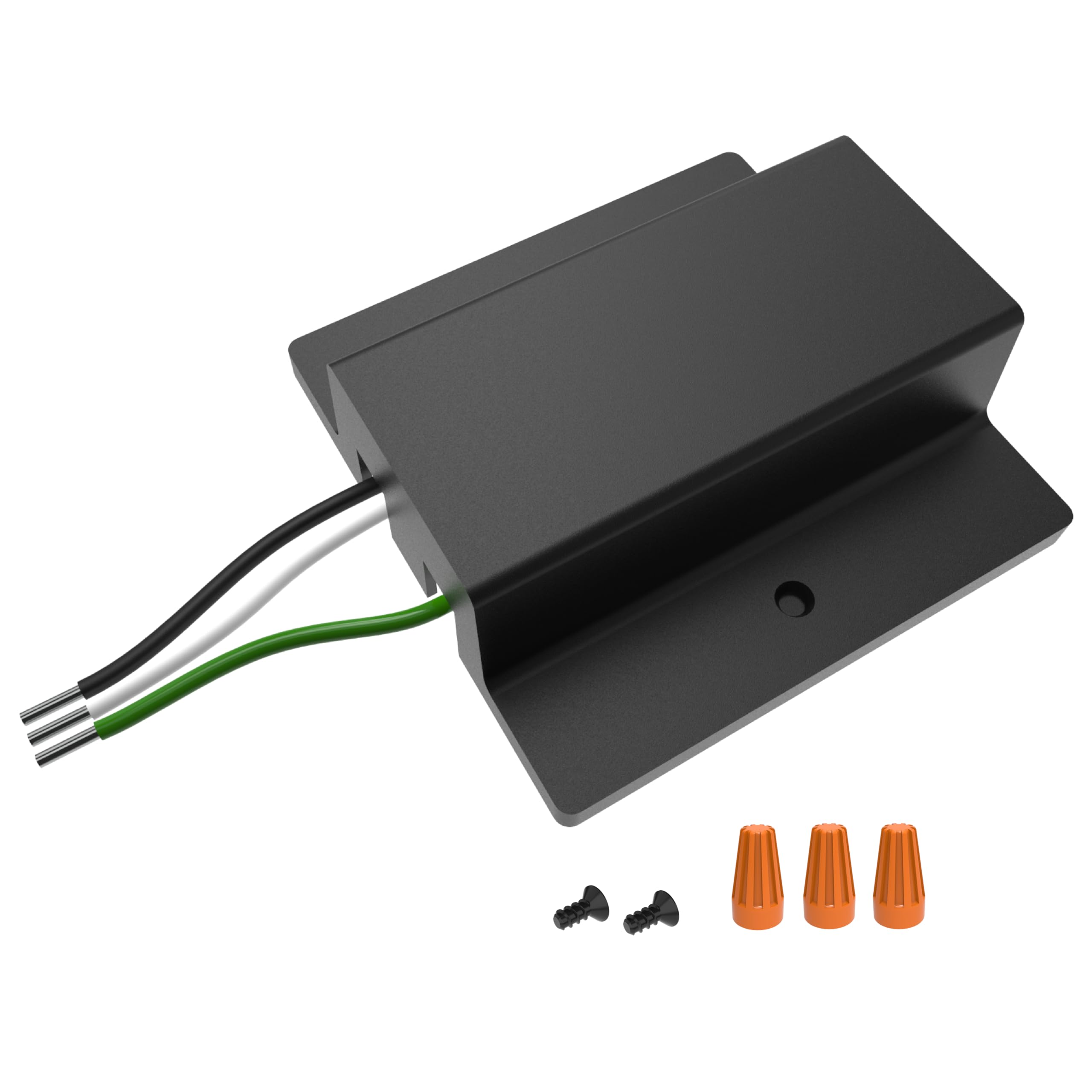 VEOLUX Lighting, H Track Floating Canopy Connector in Black, UL Listed