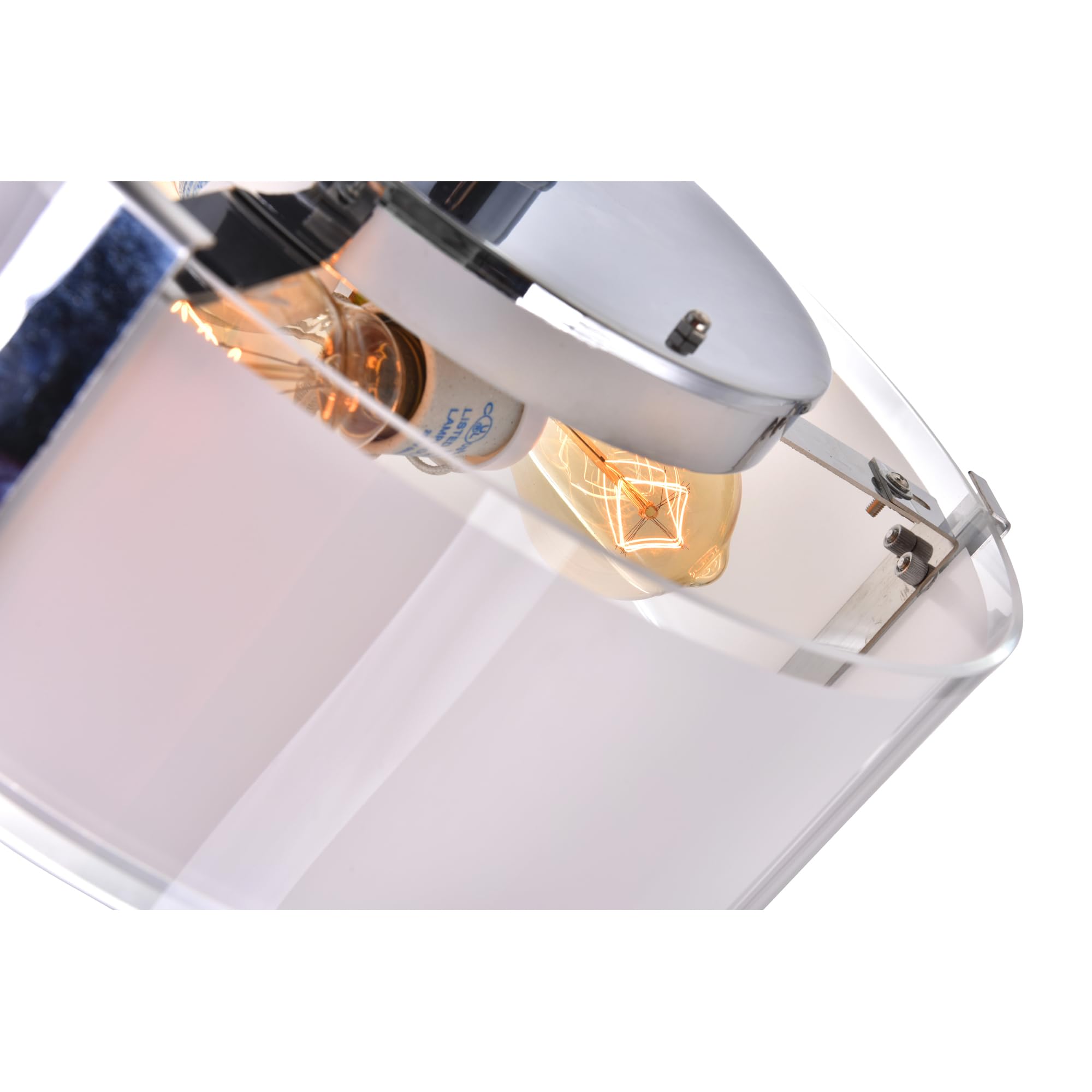 Cwi Lighting Lucie 3-Light Chrome Drum Shade Chandelier - Modern Metal Design