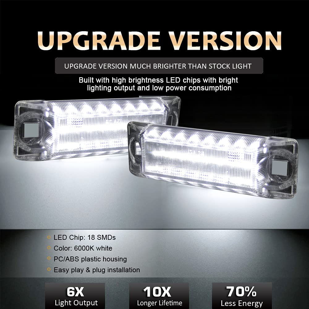 D-Lumina LED Truck Bed Cargo Lights - 18SMD 6000K White, for Dodge Ram 1500 (2016-2018) & Ram 2500/3500