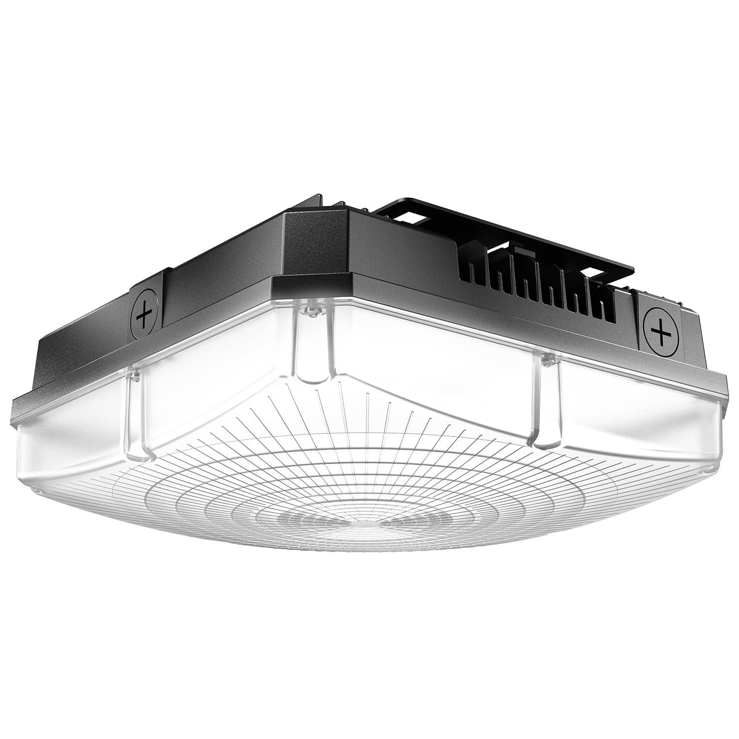 Sunco Outdoor Canopy Lights, LED Square Ceiling Exterior Carport Garage Patio Porch Light, Waterproof IP65, 60W, 8000 Lumens, 50