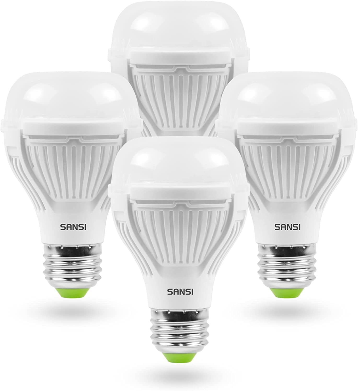 SANSI 100W Equivalent A19 LED Light Bulb, 1600 Lumens 5000K Daylight White Bulb with Ceramic Technology, 6 Pack 22-Year Lifetime
