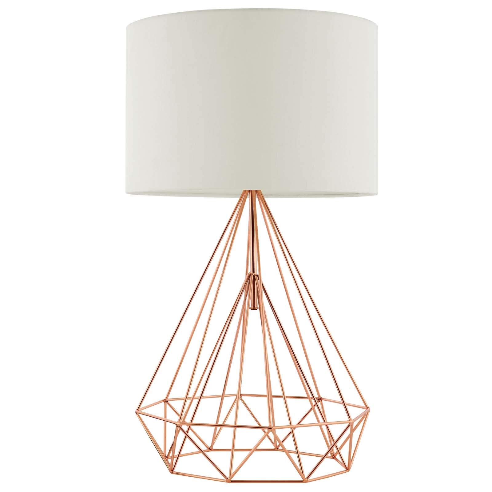 Modway Precious Rose Gold Table Lamp, Steel, 13.5inL x 24inH, Yellow, Model EEI-3080