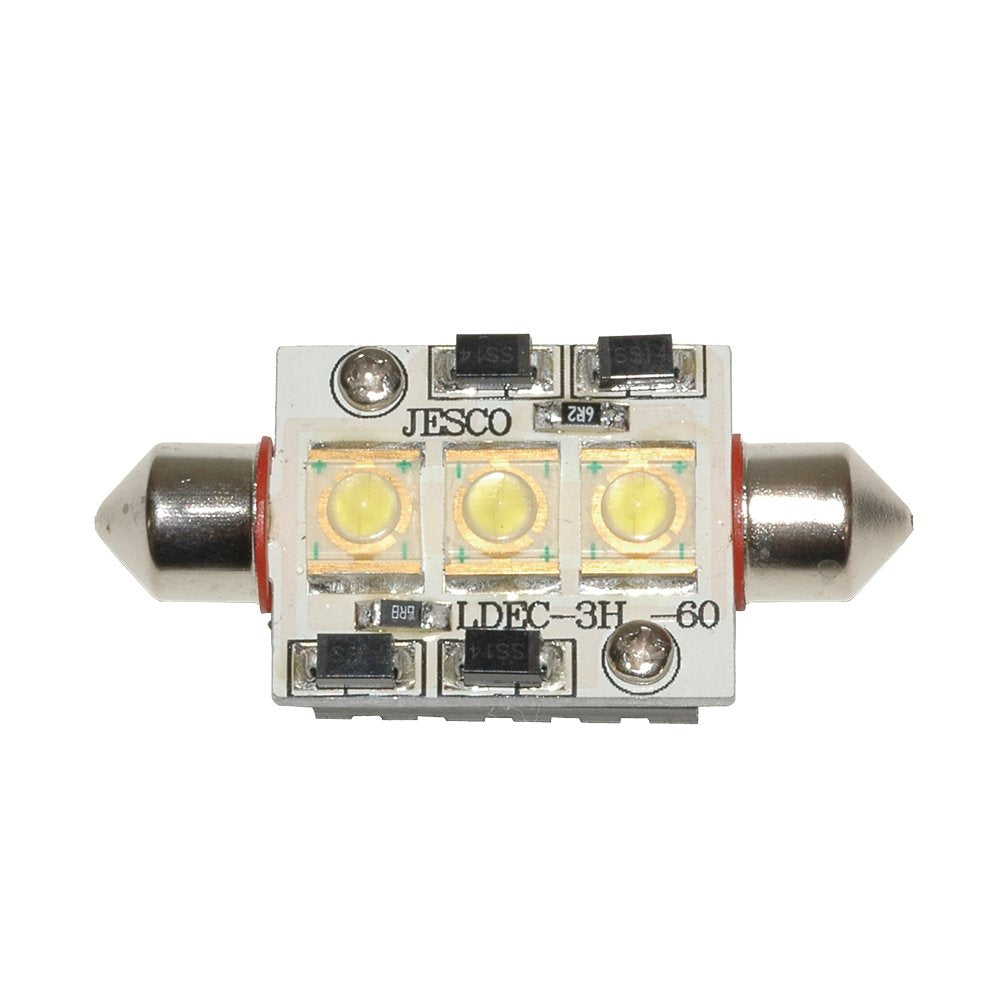 Jesco Lighting LDEC Festoon Series LED Light - 3 High Power LEDs, Model LDEC-3H-30, Plastic Material