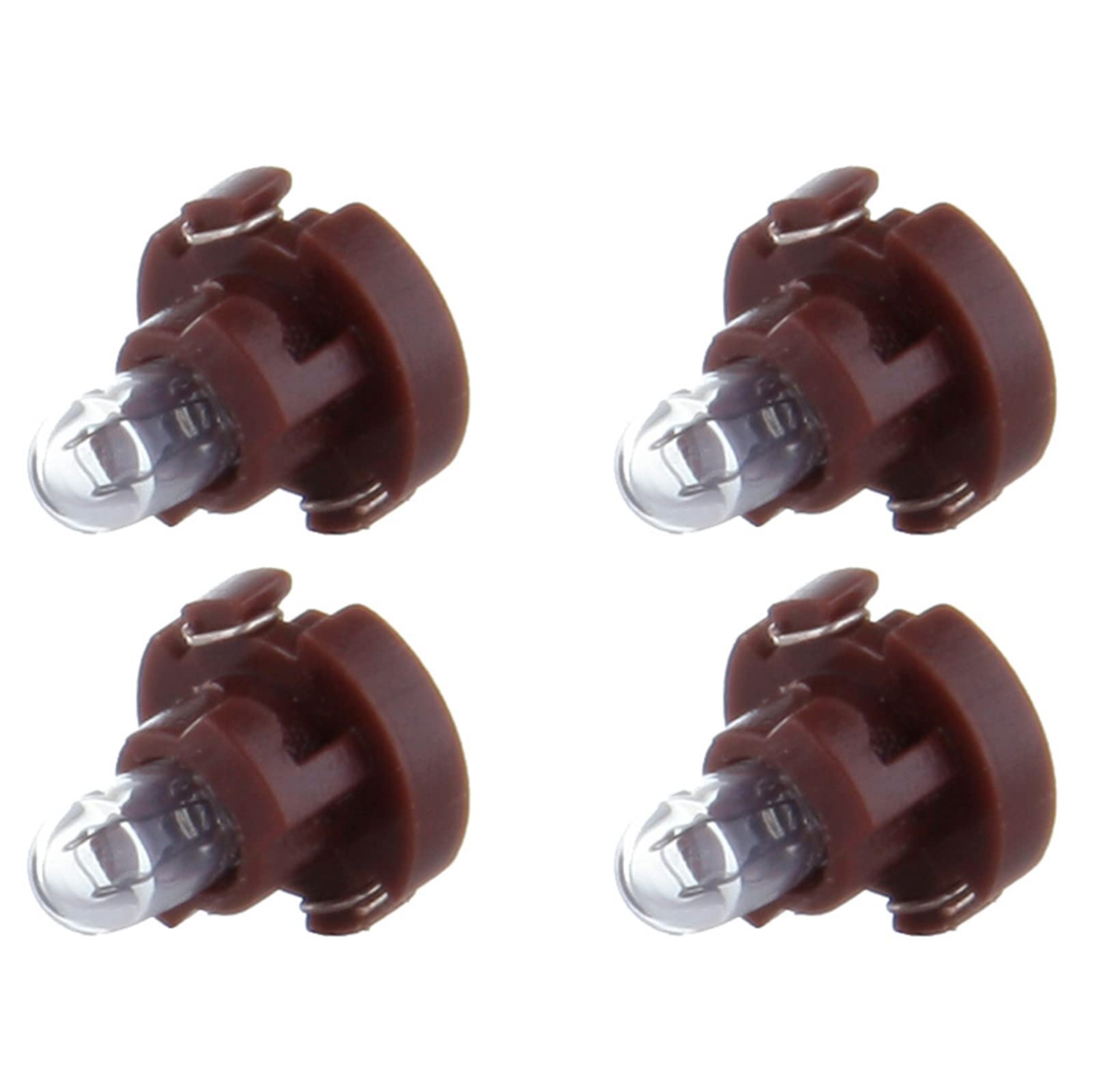 cciyu Pack of 4 Replacement fit for Dash A/C Instrument Cluster Panel Dashboard Gauges Light Warm White T3 Neo Wedge Halogen Bulb 12V