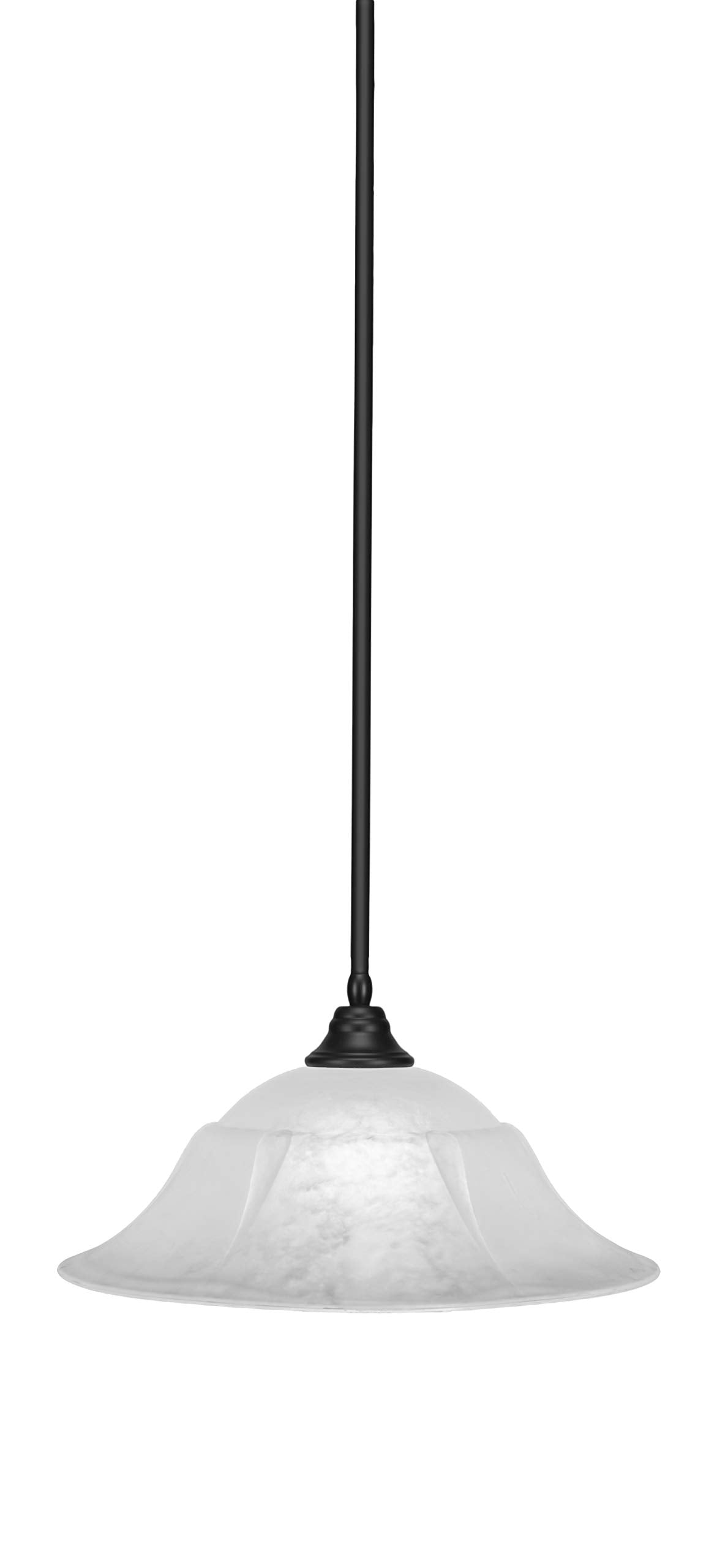 Toltec Lighting 1 Light Pendant In Matte Black (26-Mb-53815)
